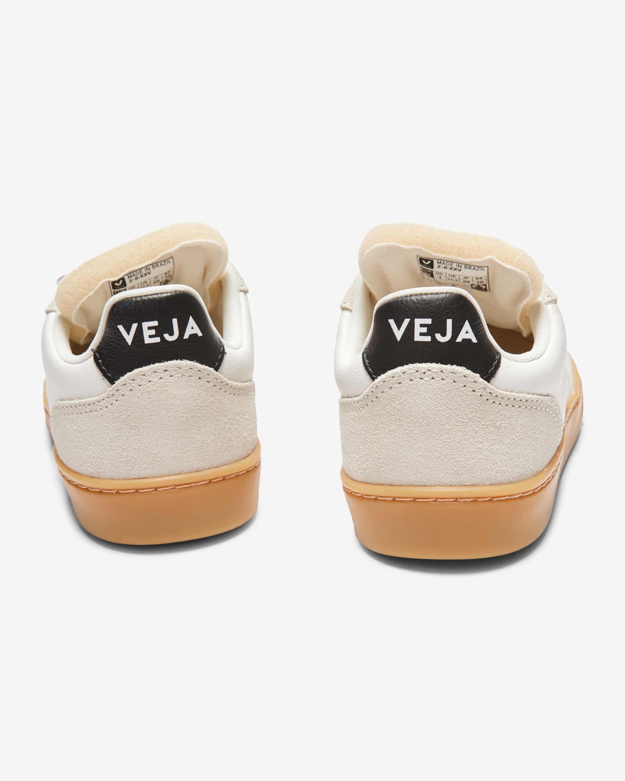 Veja Small V-90 O.T Leather Branco/Preto Veja