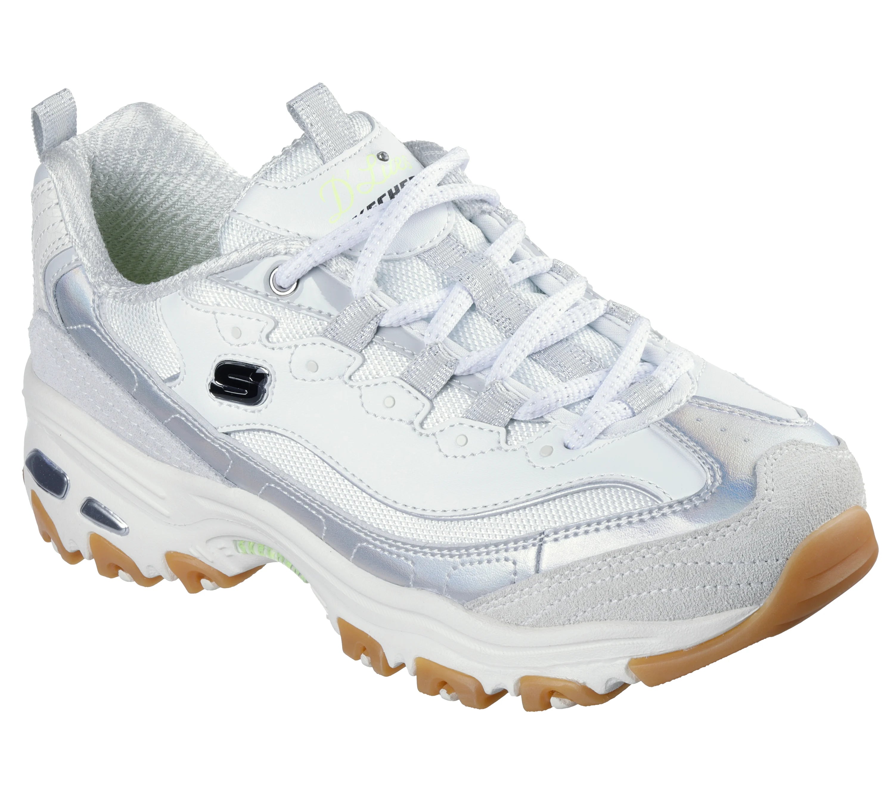 Skechers D´Lites Dazzling Shine Branco/Cinzento Skechers