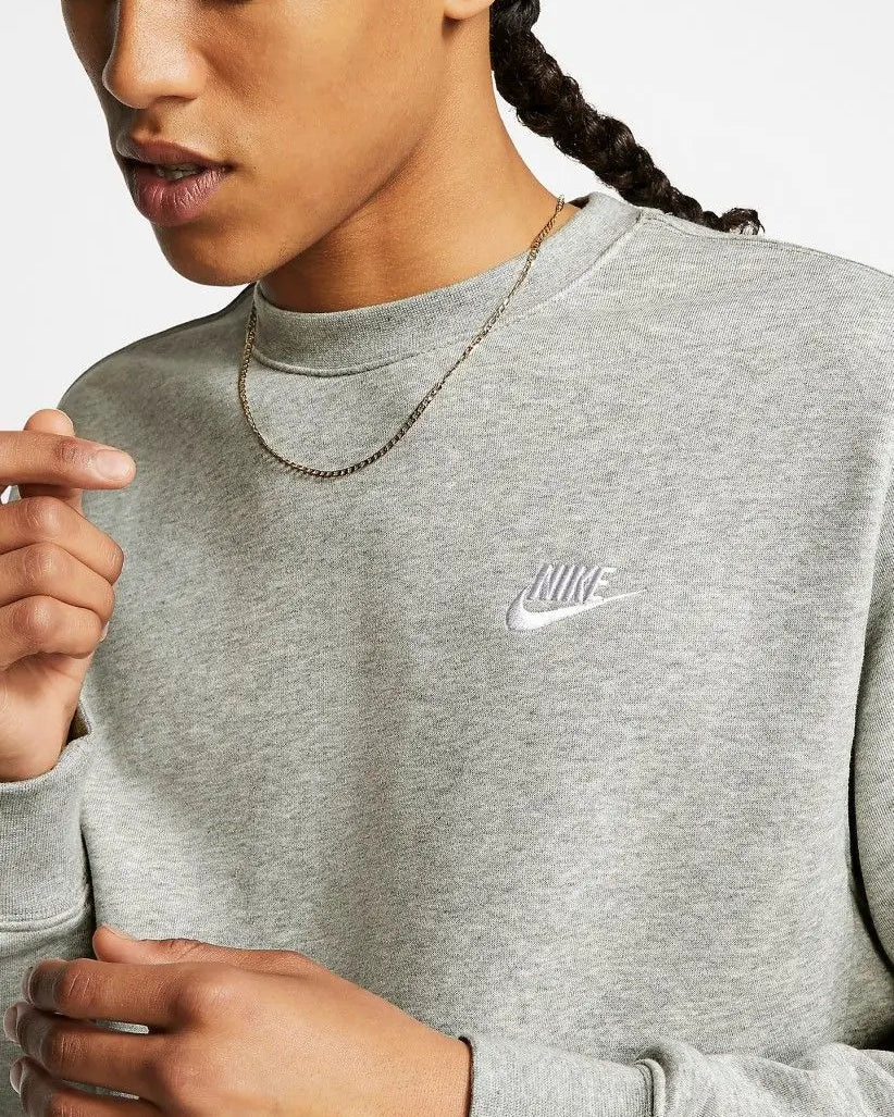 Nike Camisola Nsw Club Crew Cinza Nike