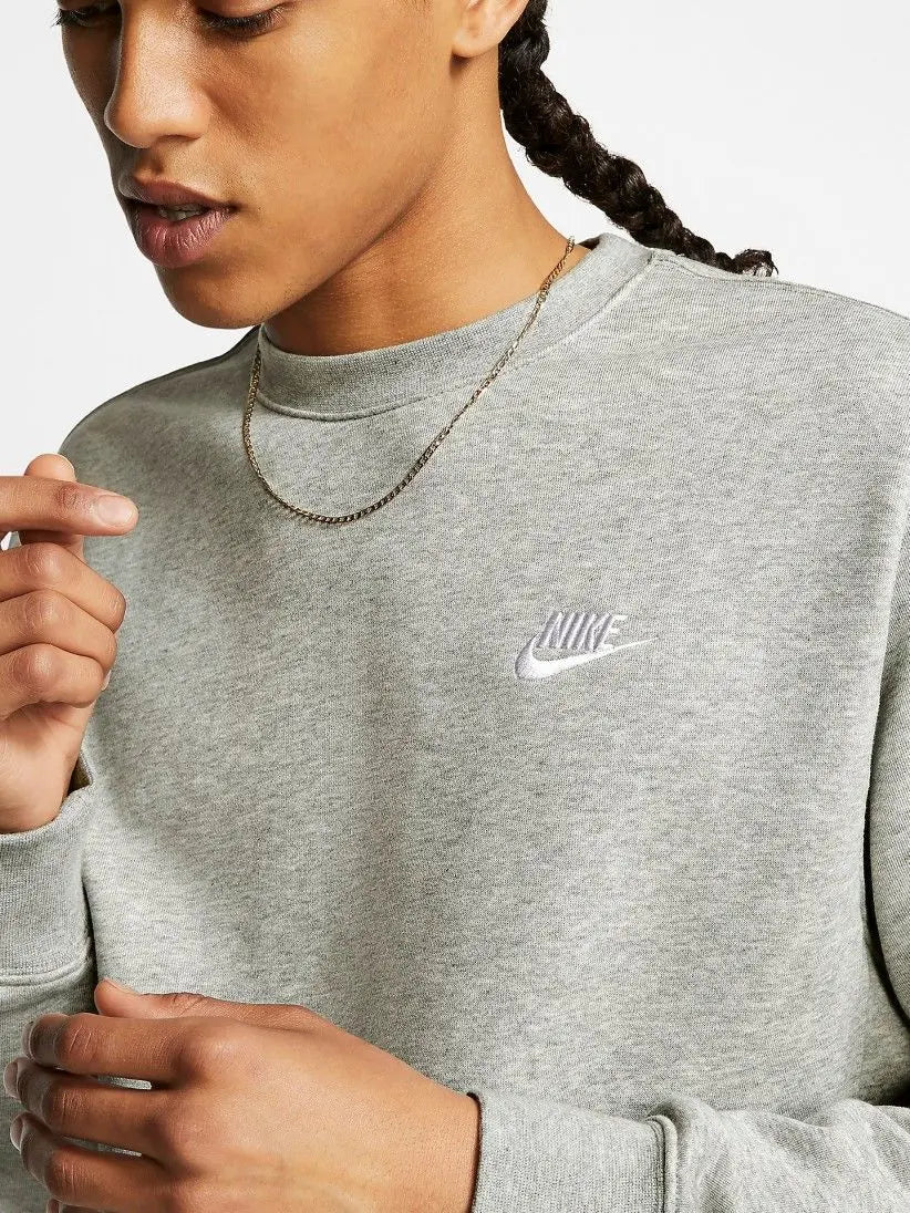 Nike Camisola Nsw Club Crew Cinza Nike