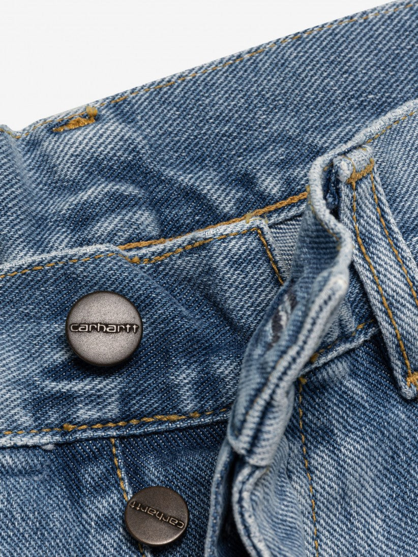 Carhartt WIP Newel Calças de Ganga Azul Carhartt