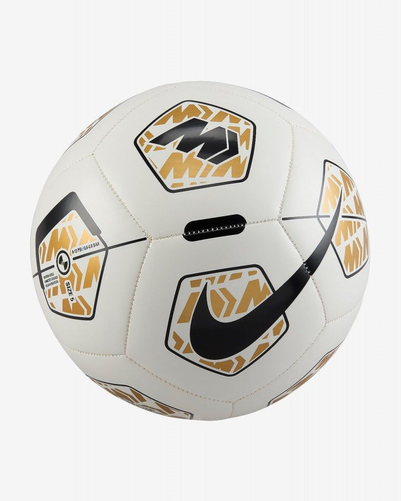 Bola Nike Mercurial SP24 Branco/Dourado Nike