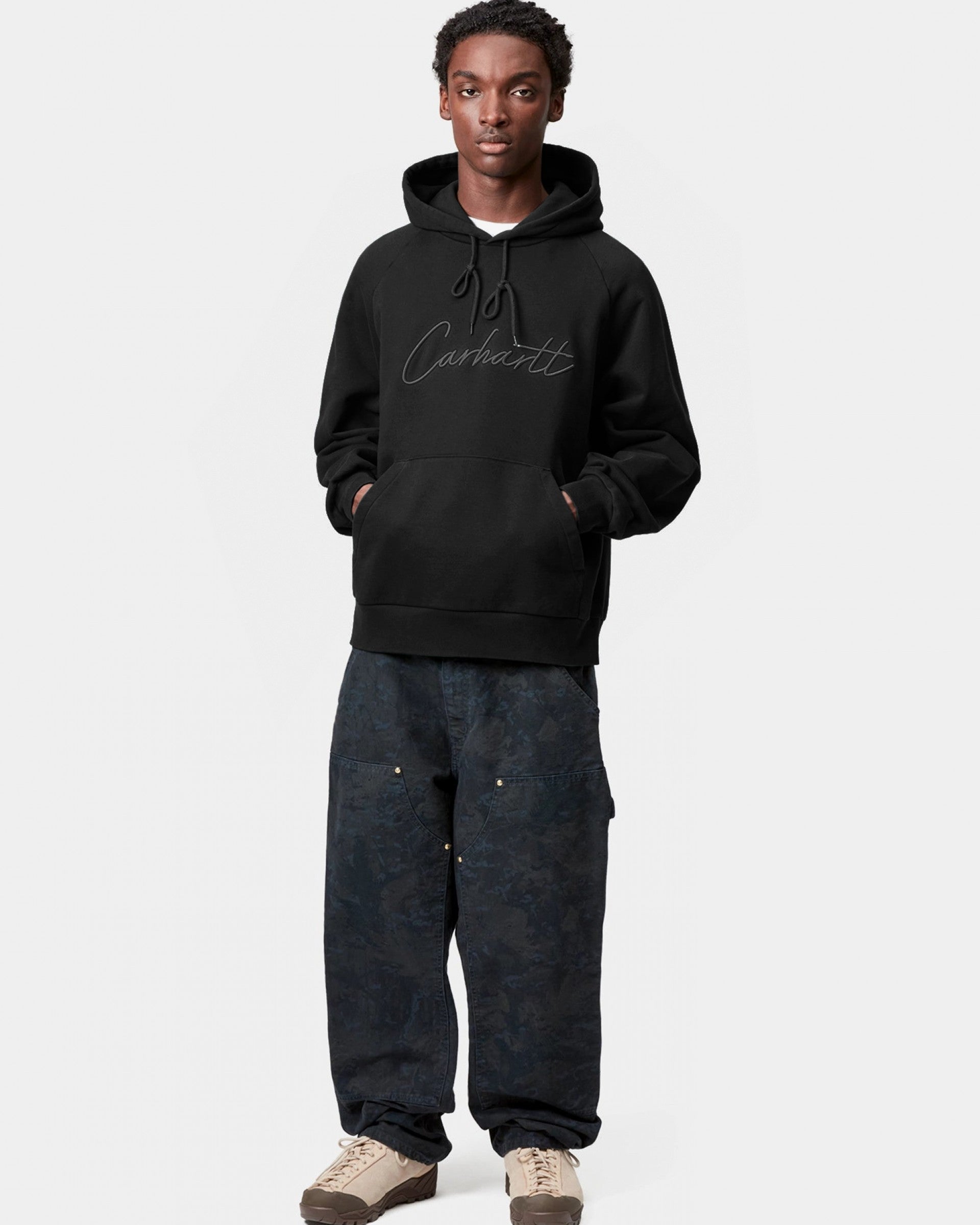 Carhartt WIP Camisola com Capuz Ray Preta Carhartt