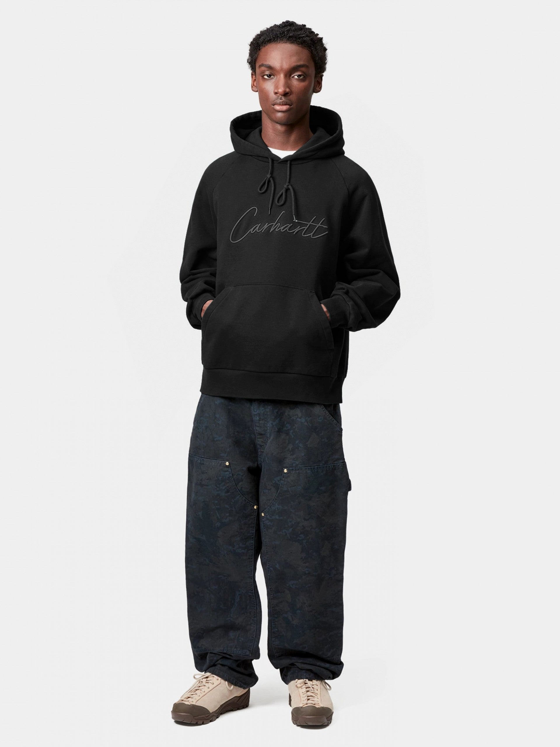 Carhartt WIP Camisola com Capuz Ray Preta Carhartt