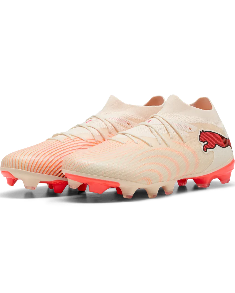 Chuteiras Homem Puma Future 9 Match FG/AG Branco/Vermelho Puma