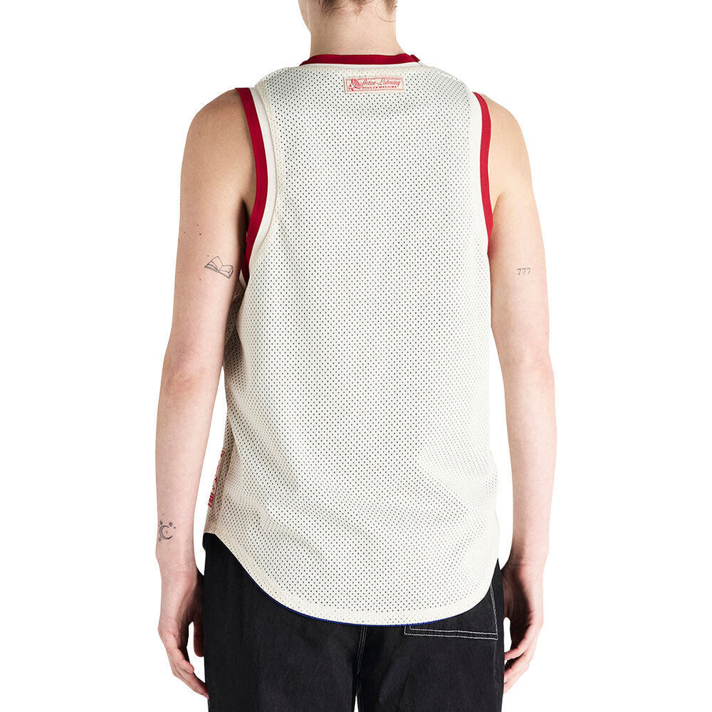 Deus Ex Machina T-Shirt de Alças Reversível Bege/Azul Deus Ex Machina