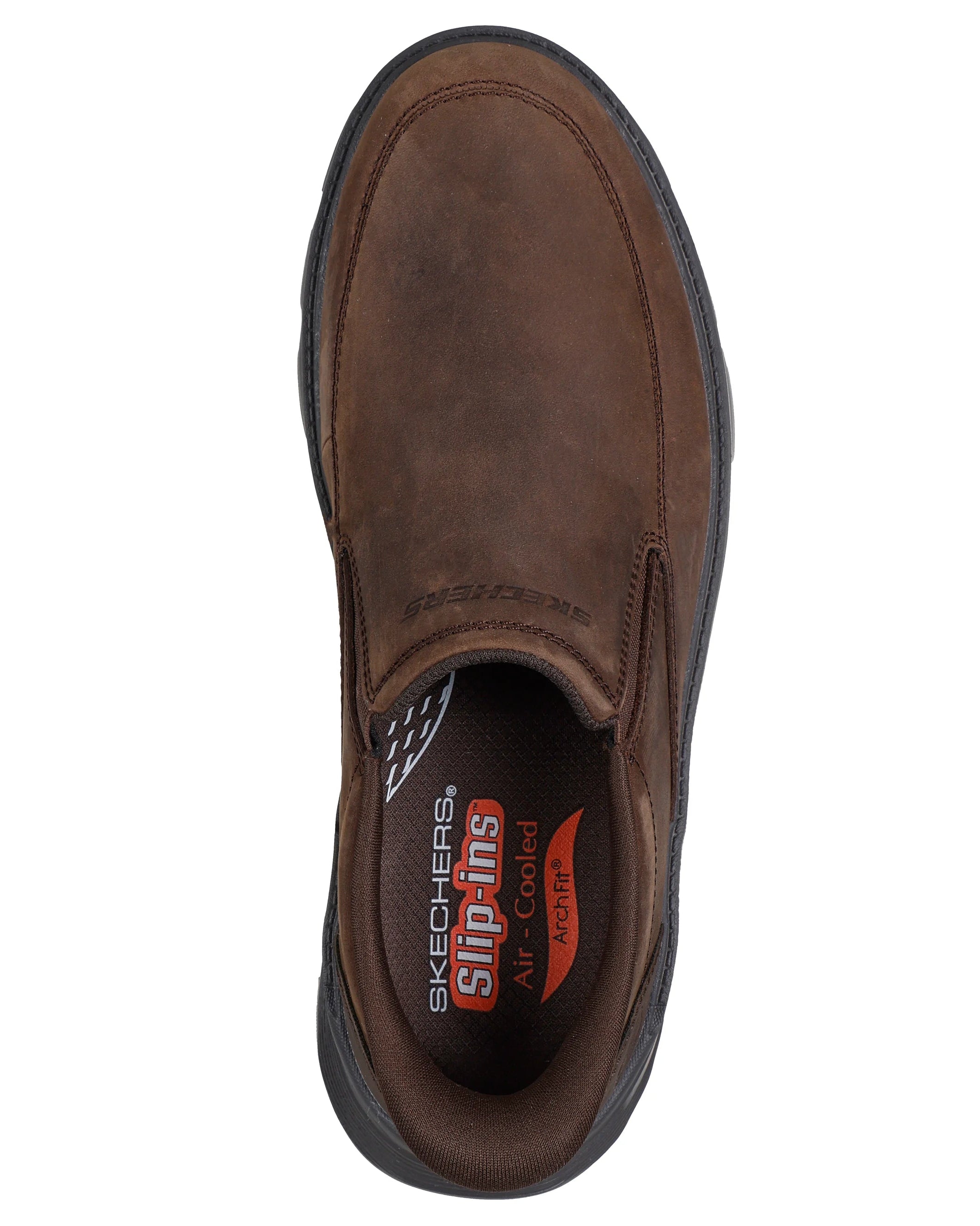 Sapatilhas Homem Skechers Slip-Ins Arch Fit Garza Umar Castanho Skechers