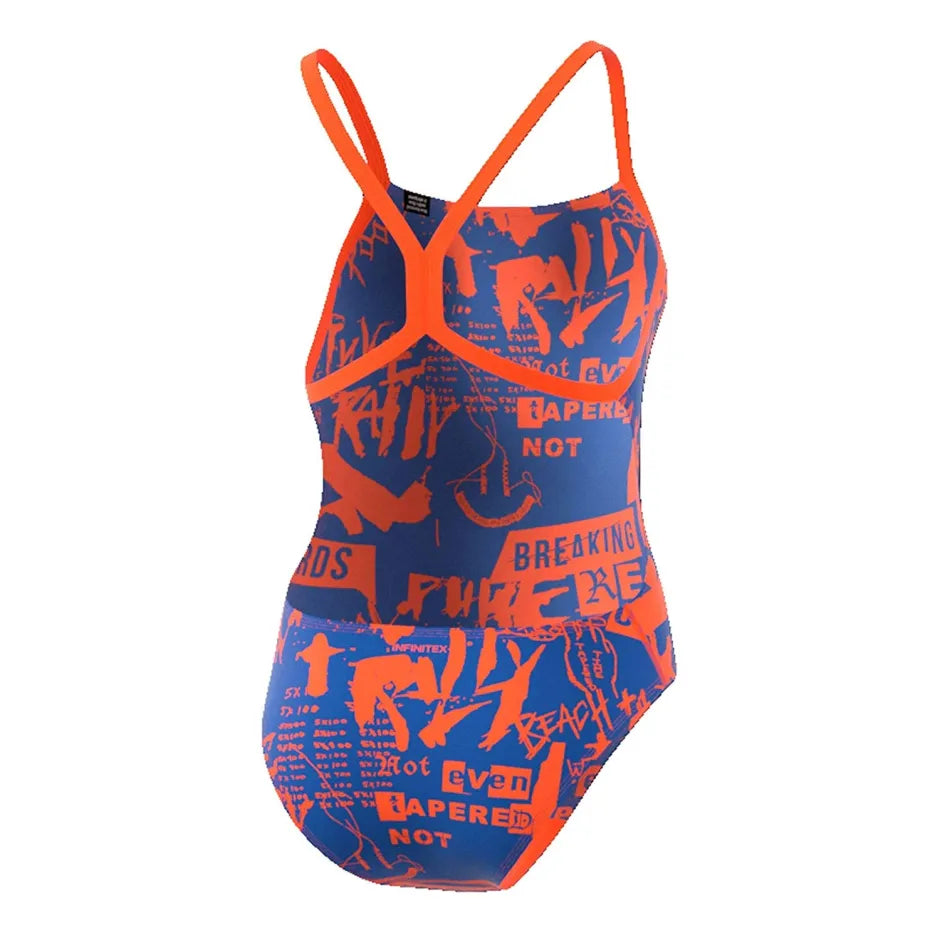 Adidas Fato de Banho Pro Azul/Laranja Adidas