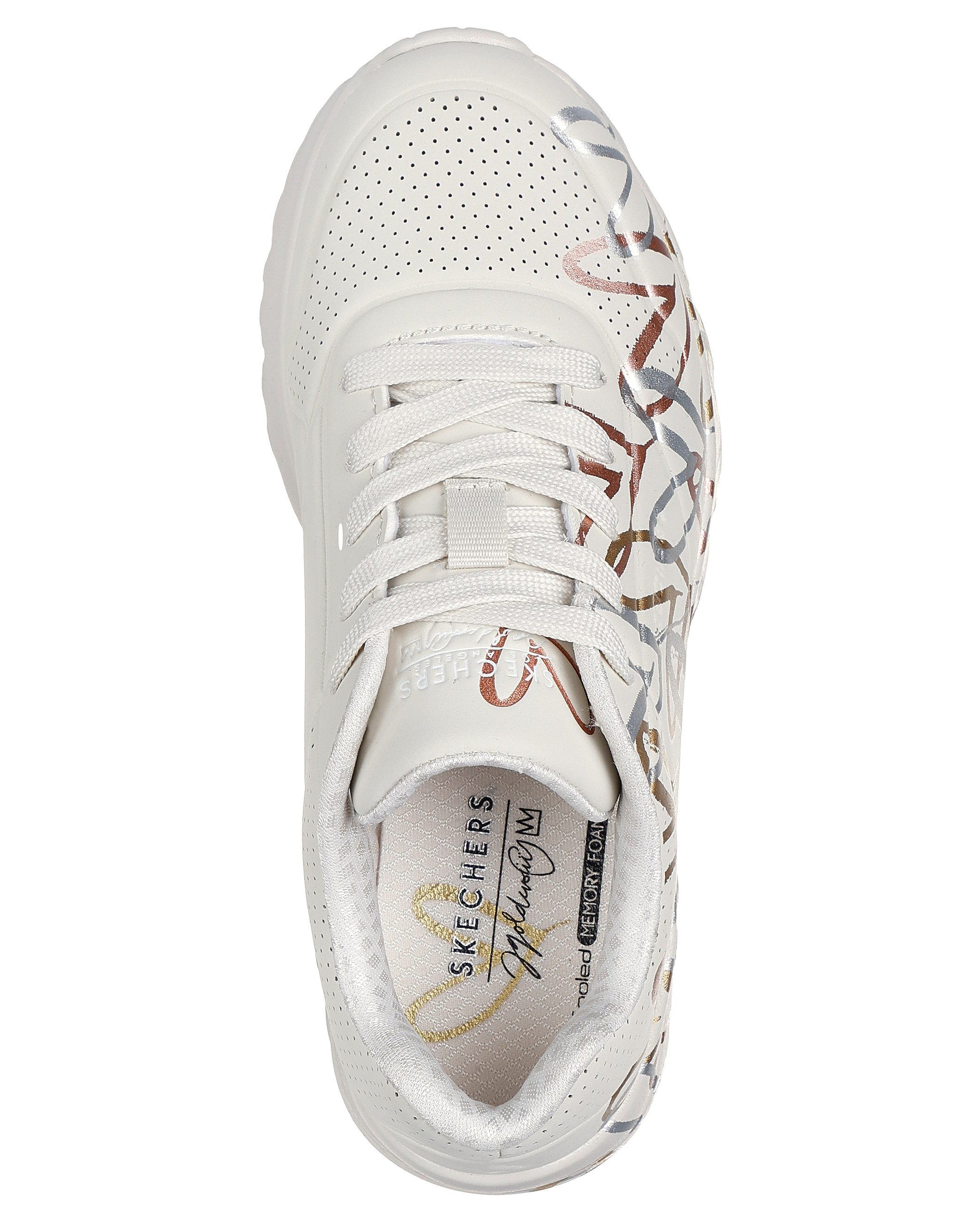 Skechers Uno Lite Metalic Love Bege Skechers