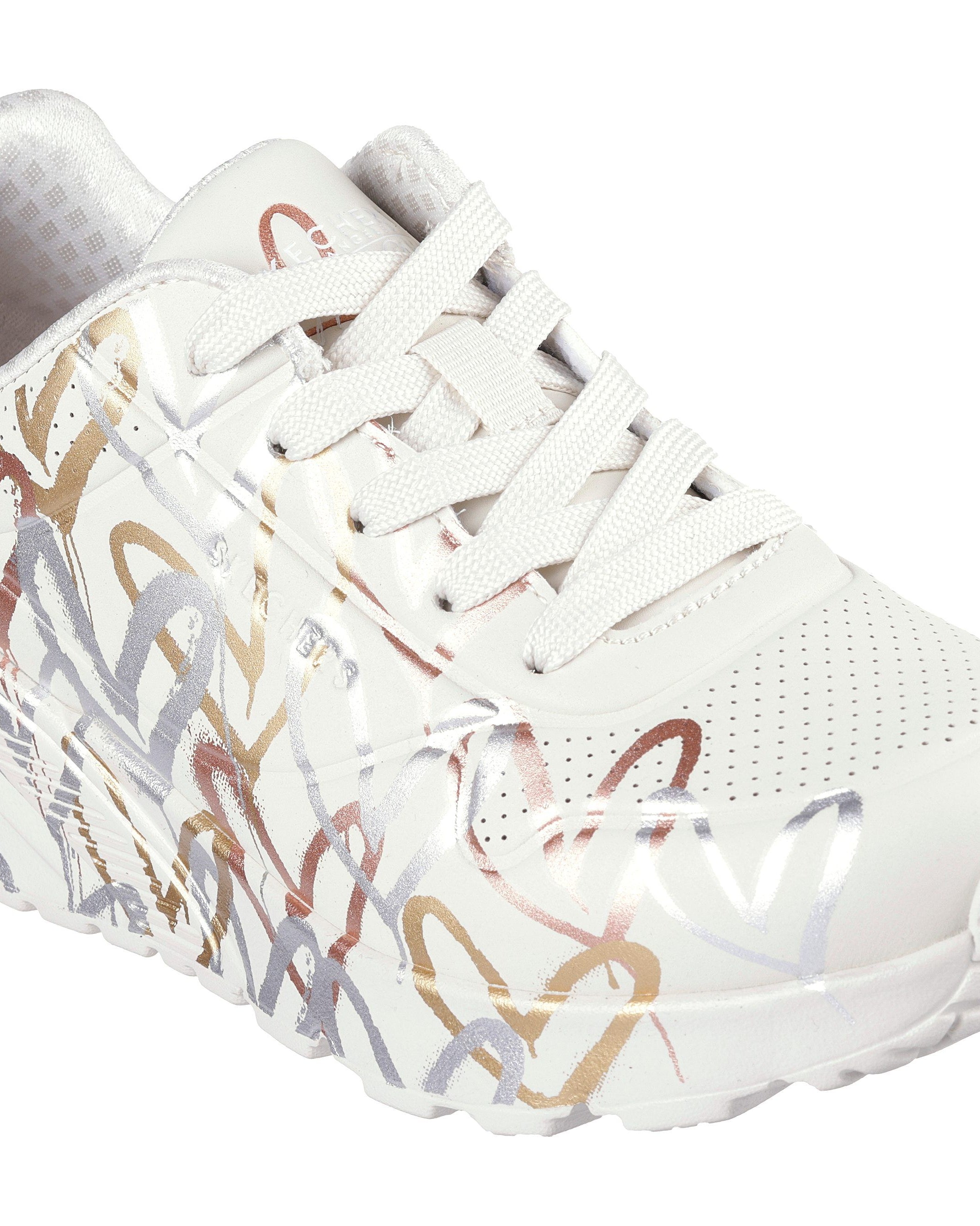 Skechers Uno Lite Metalic Love Bege Skechers