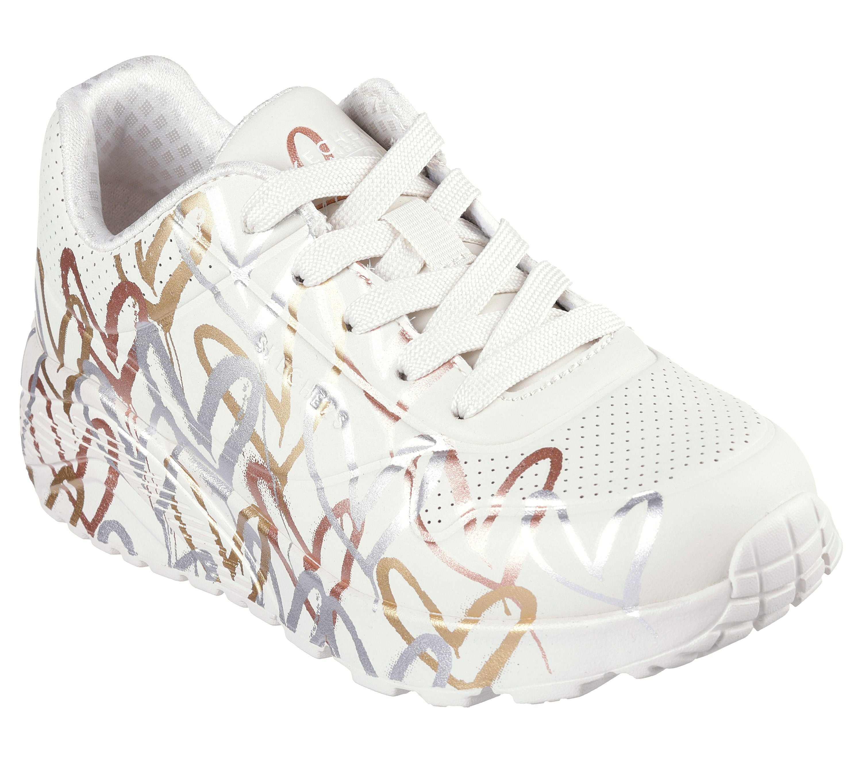 Skechers Uno Lite Metalic Love Bege Skechers