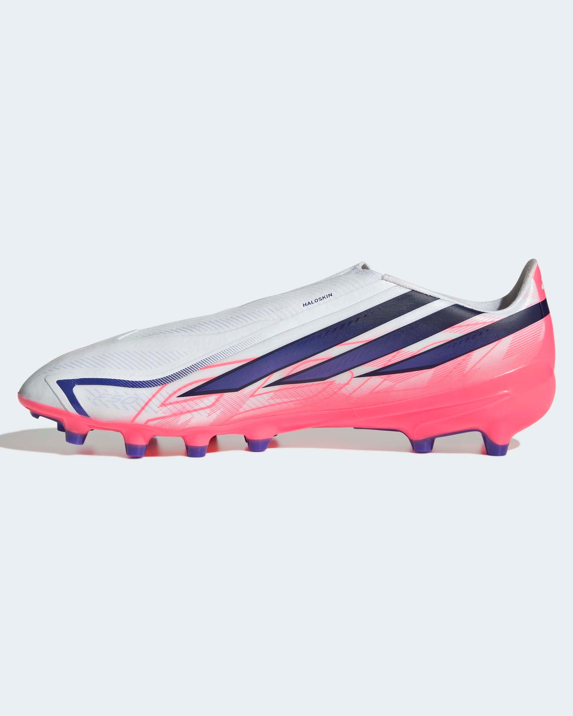 Chuteiras Adidas F50 Hyperfast League LL AG Branca/Rosa Adidas