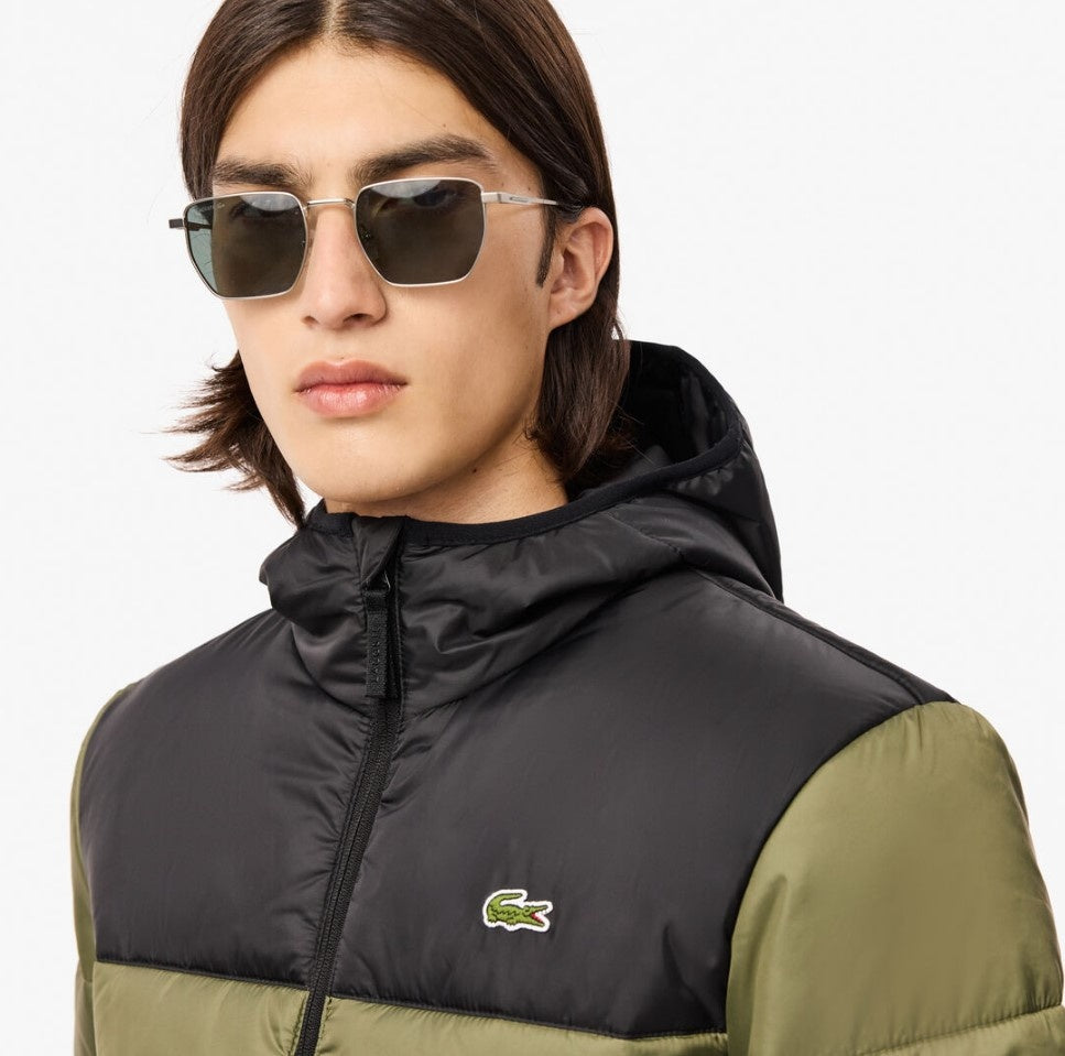 Lacoste Blusão Caqui/Preto Lacoste