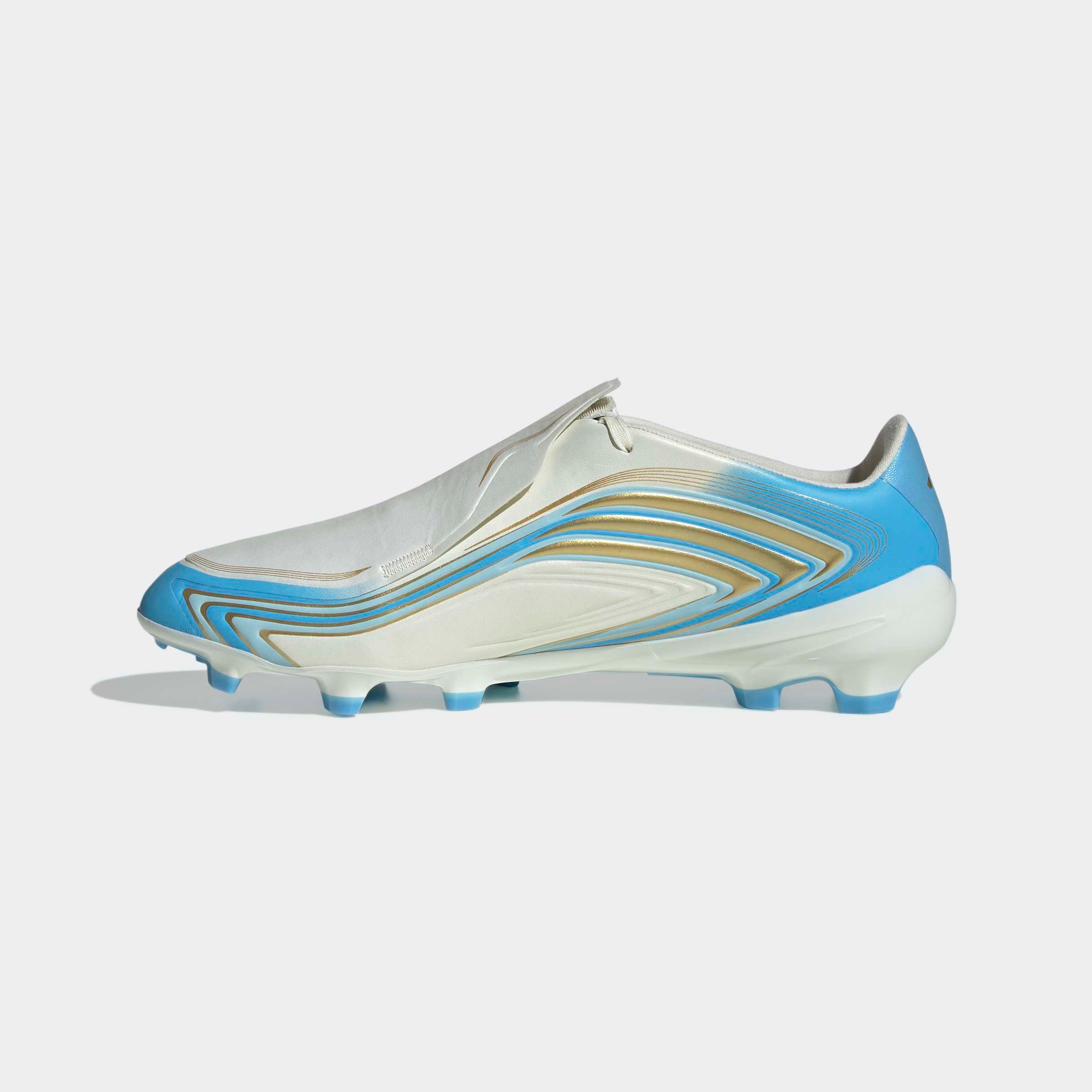 Chuteiras Adidas F50 Messi League FG Branca/Dourada Adidas