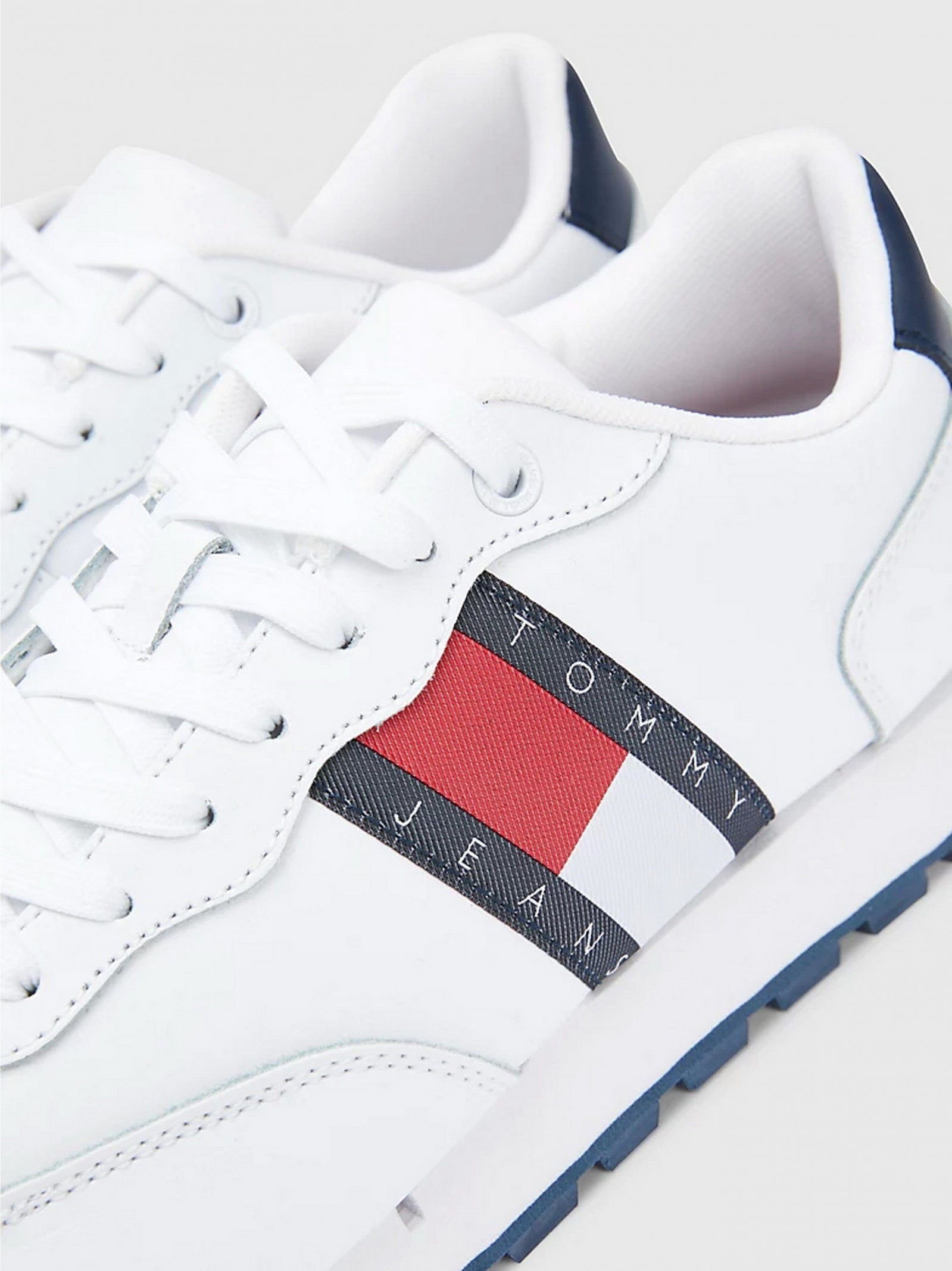 Tommy Hilfiger Leather Runner Branca Tommy Hilfiger