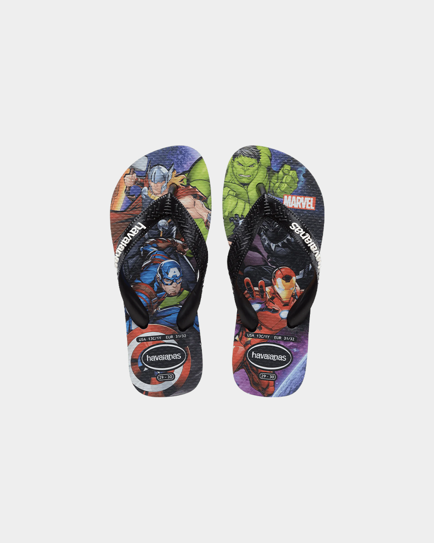 Havaianas Kids Top Marvel Preta 41483000090