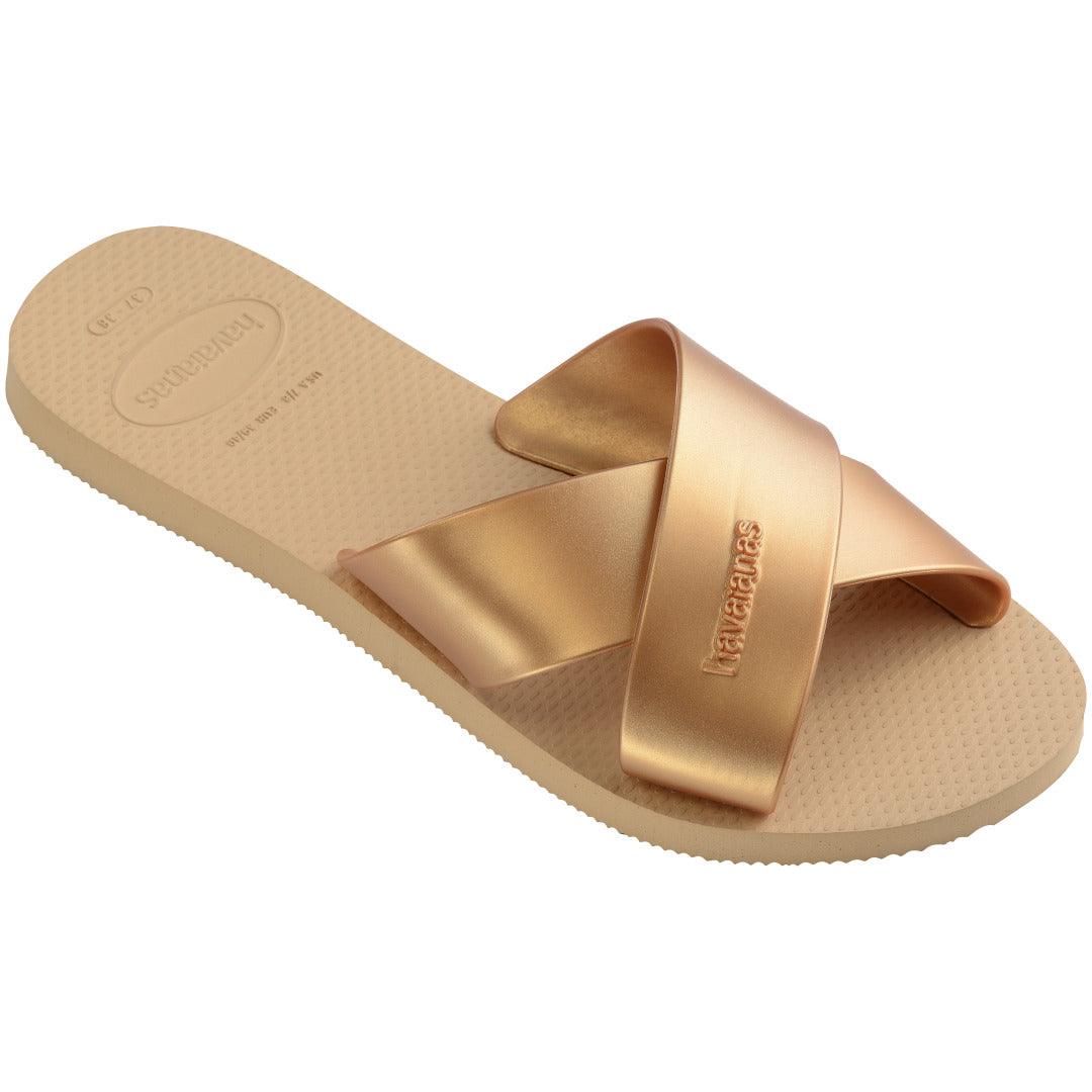 Havaianas Aqua Metal FC Dourado Havaianas