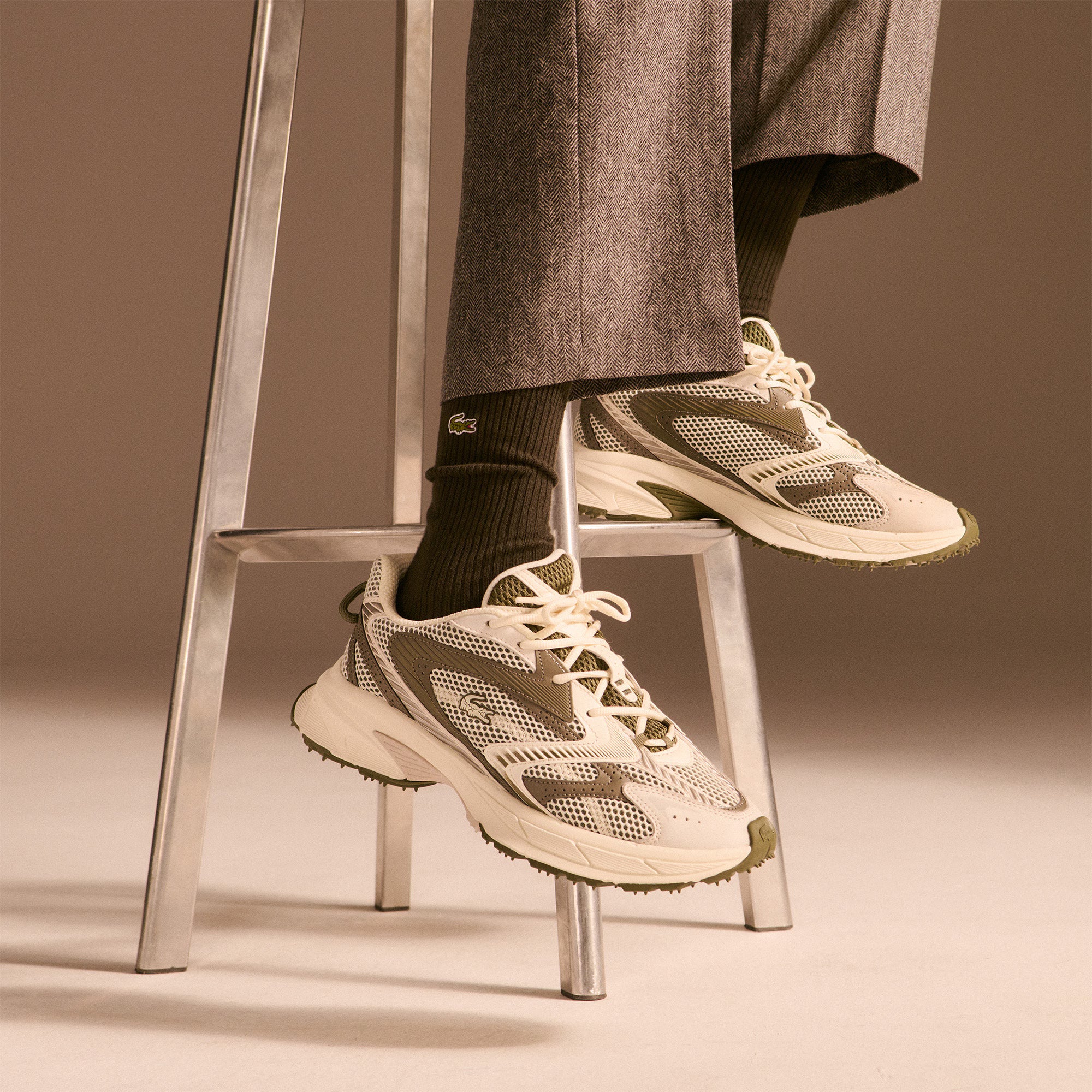 Lacoste L003 Neo Shot Bege/Verde Lacoste