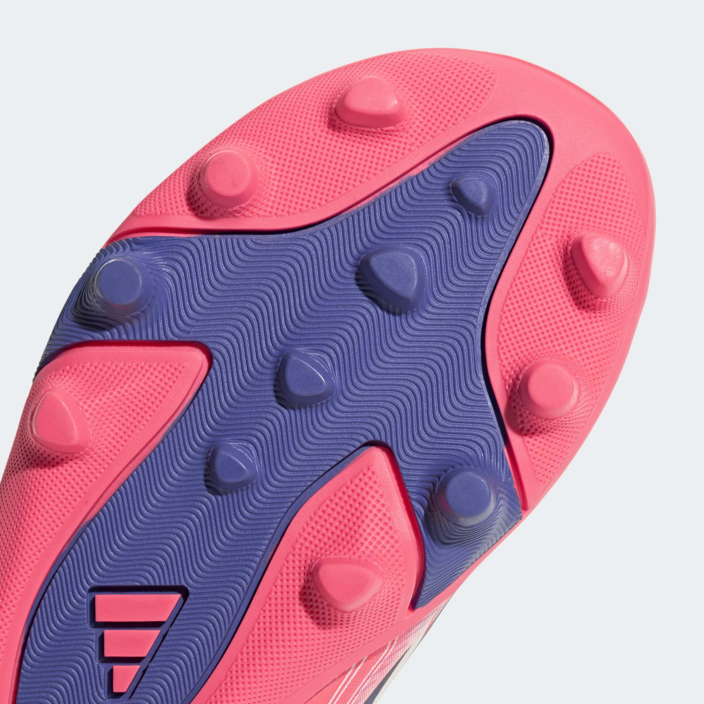 Chuteiras Criança Adidas F50 Hyperfast Club Vel FG/MG Branca/Rosa Adidas