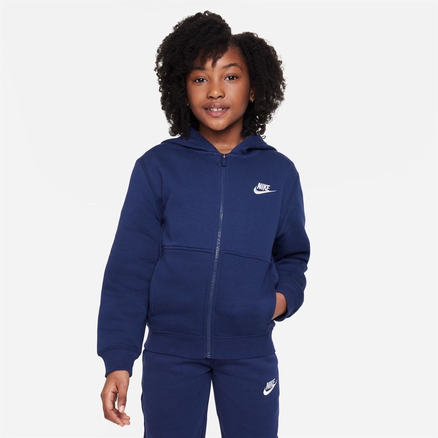 Nike Fato De Treino Fleece Jr Azul Marinho Nike