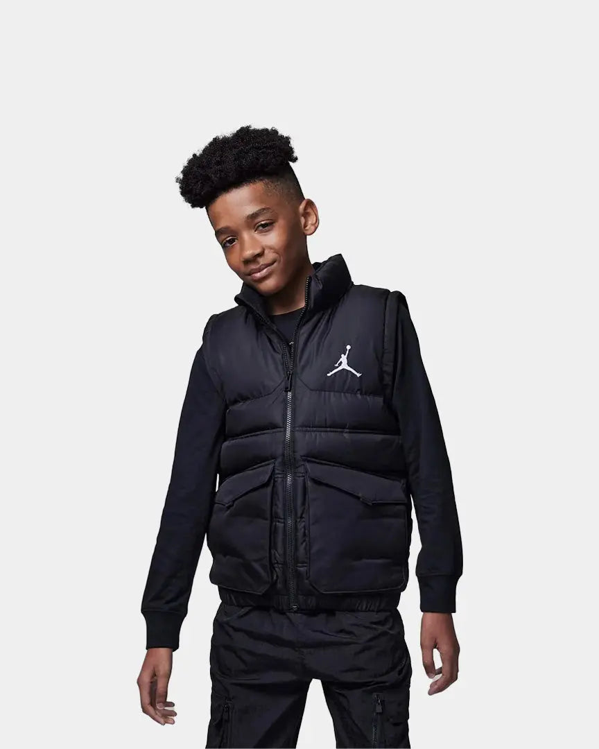 Nike Jordan Colete Blusão Jr Preto Nike