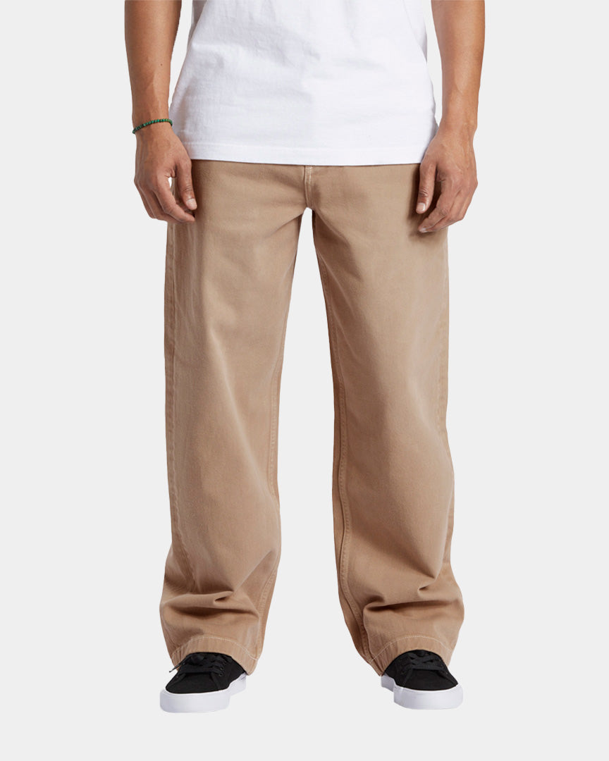 DC Calças Worker Baggy Bege ADYDP03077CJZW