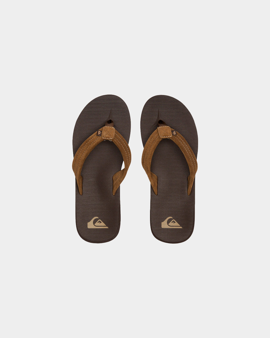 Quiksilver Chinelos Carver Suede Castanhos AQYL101323CVJ1