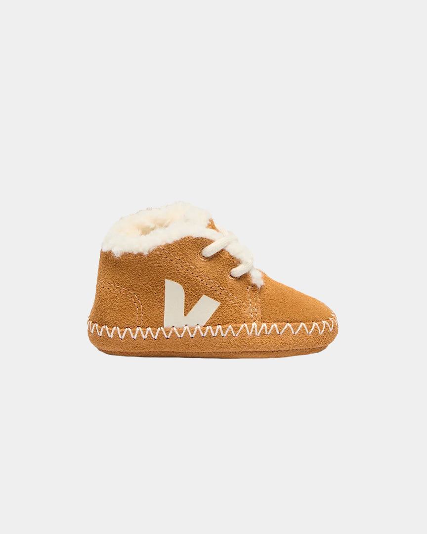 Veja Baby Winter Light ZZ Suede Castanho Veja