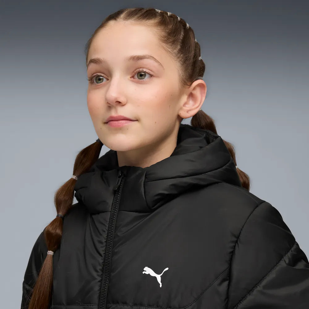Blusão Júnior Puma Essential Preto Puma