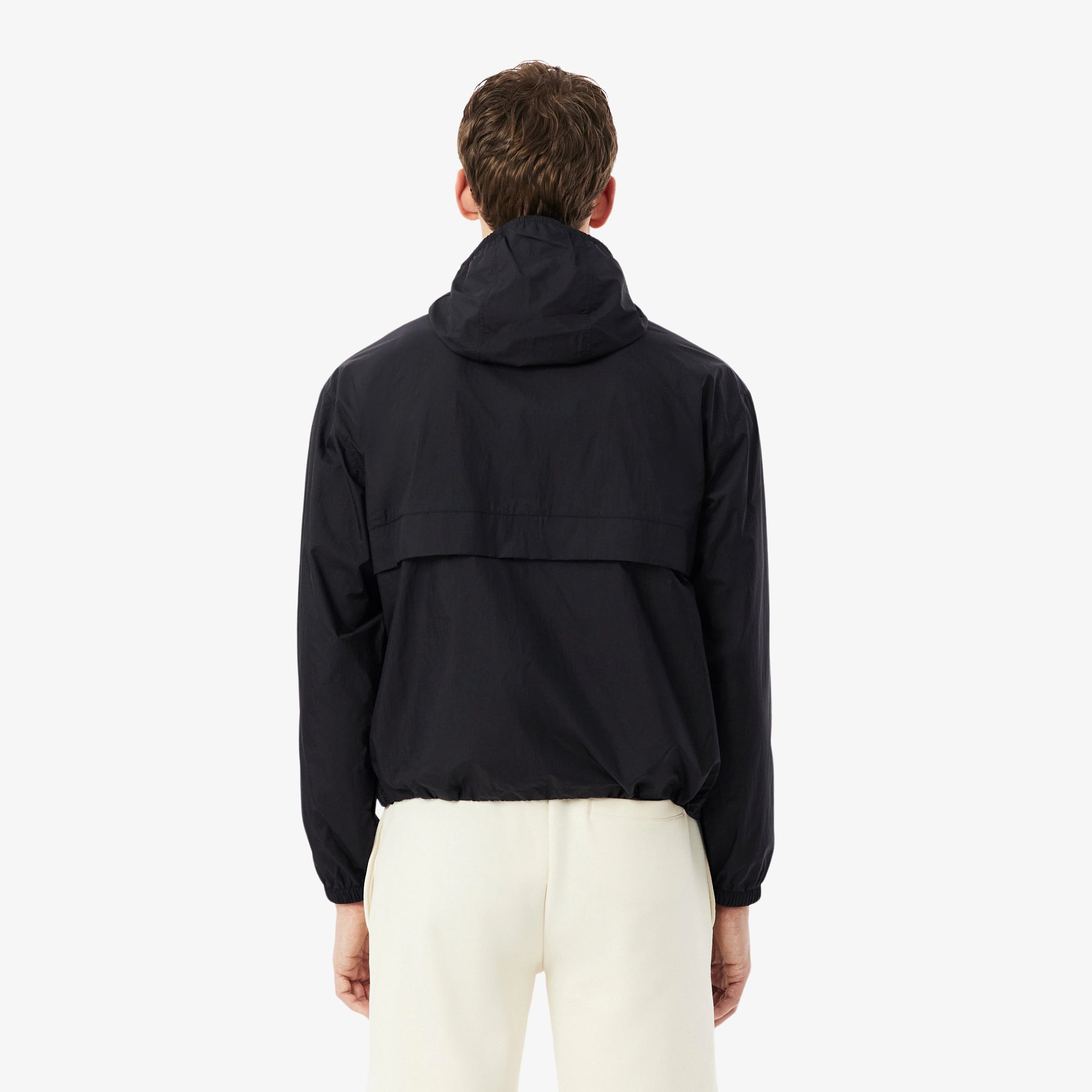 Blusão Lacoste Impermeável Dobrável Homem Preto Lacoste