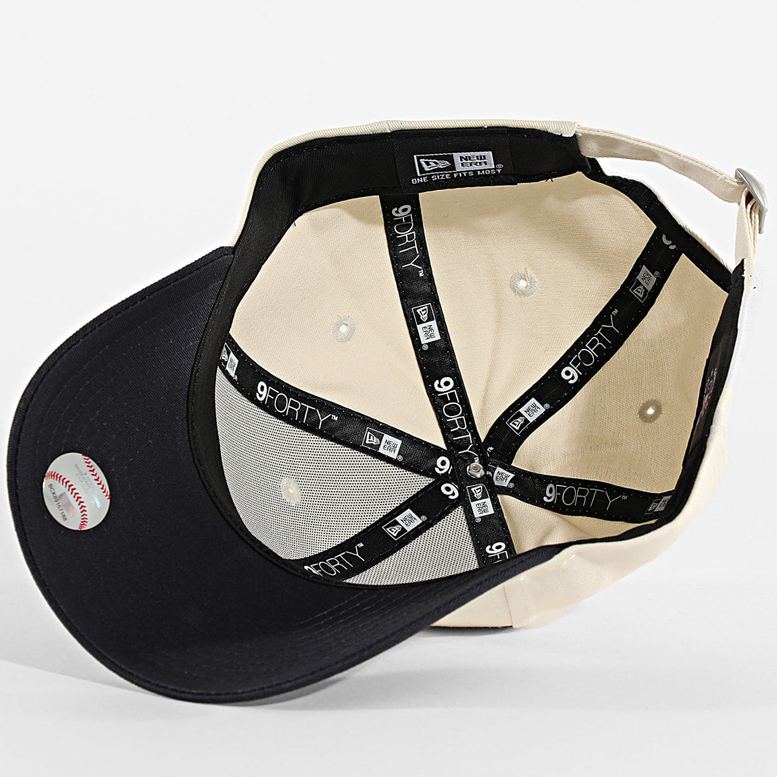 Boné New Era New York Yankees Ajustável Colour Block Bege/Marinho New Era