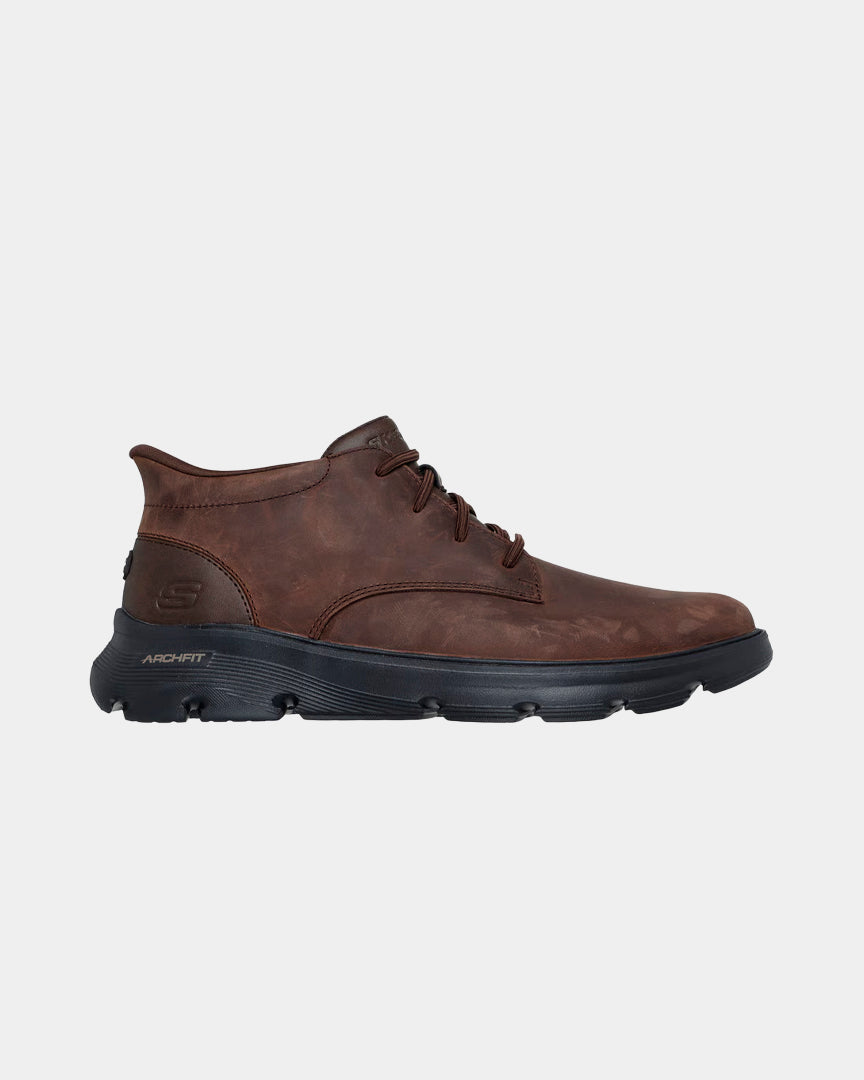 Bota Homem Skechers Slip-ins Relaxed - Arch Fit Garza Castanha Skechers
