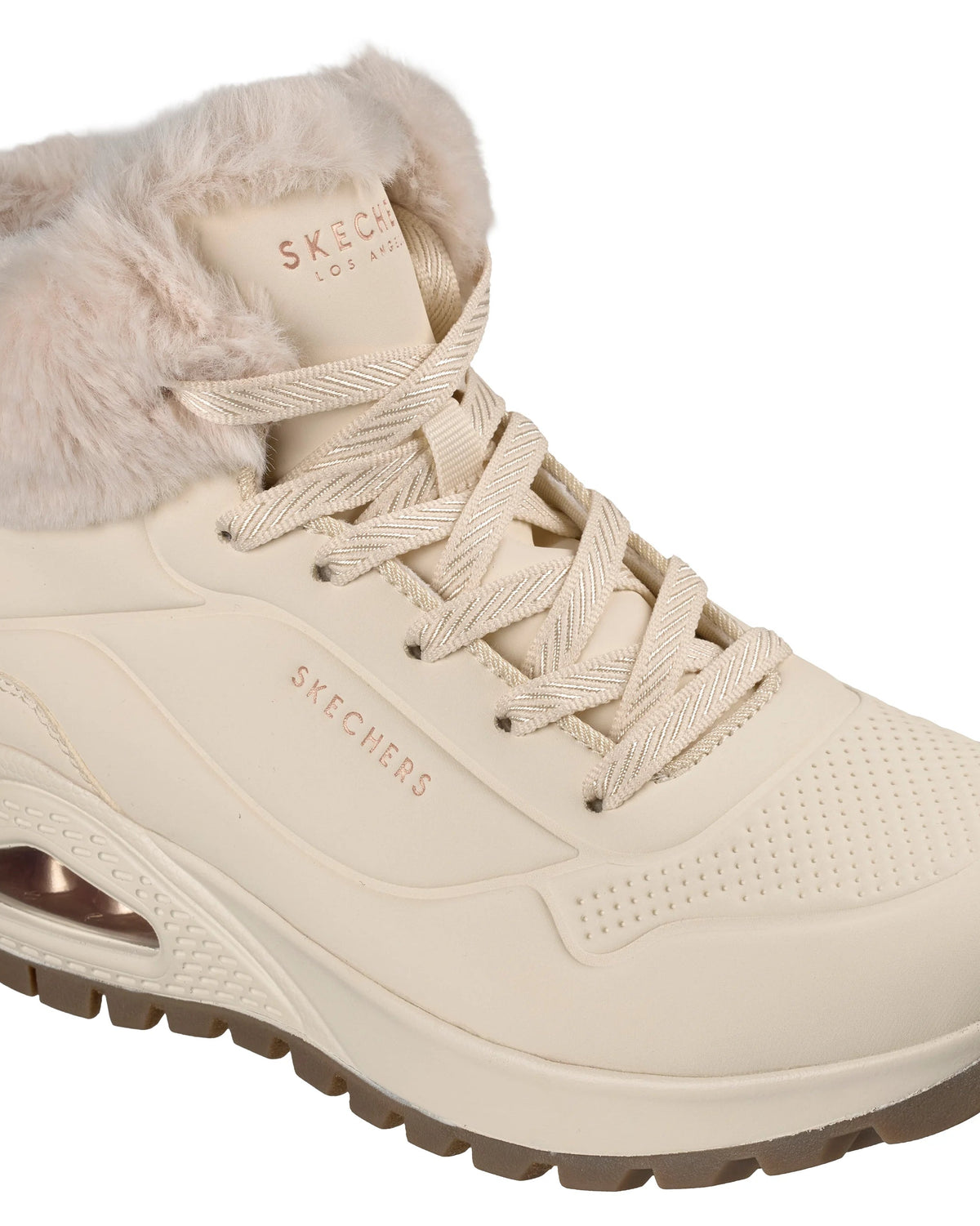 Bota Mulher Skechers Uno Rugged Antiderrapante Branco Skechers