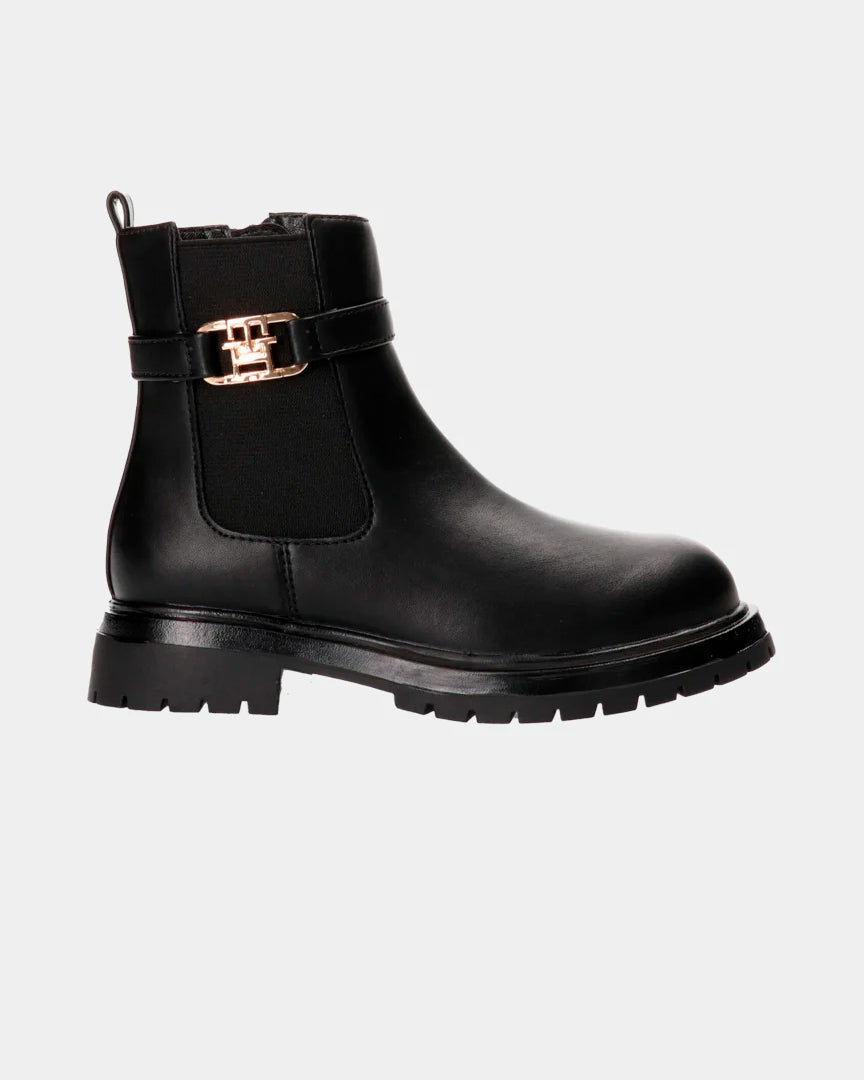 Bota Tommy Hilfiger Chelsea Ashlyn Mulher Preta