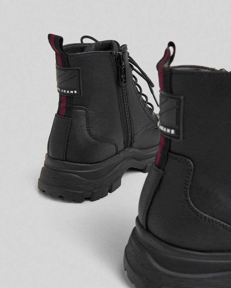 Botas Pepe Jeans Track Boot J Pretas