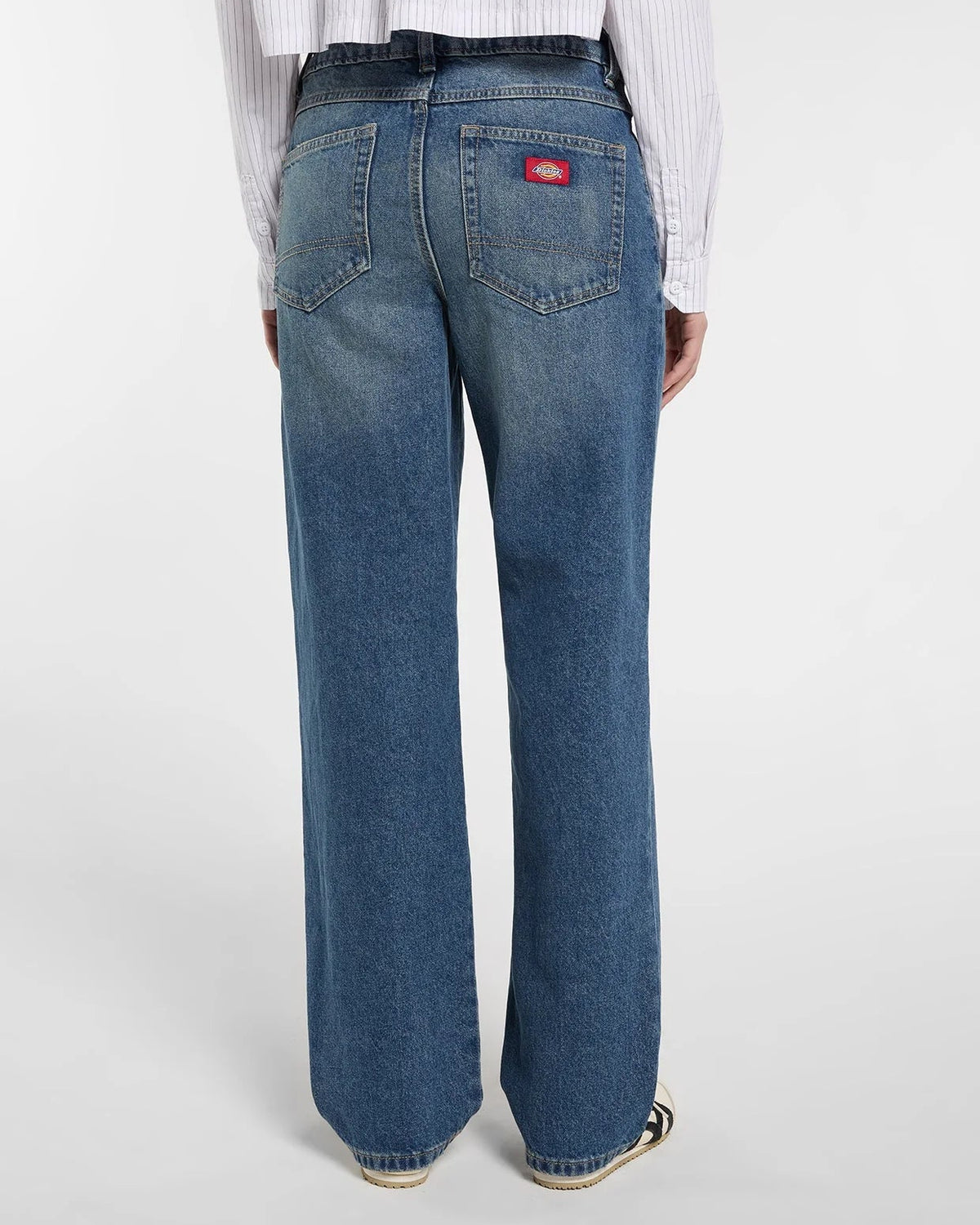Calças Mulher Dickies 984 Relaxed Straight Marinho Dickies