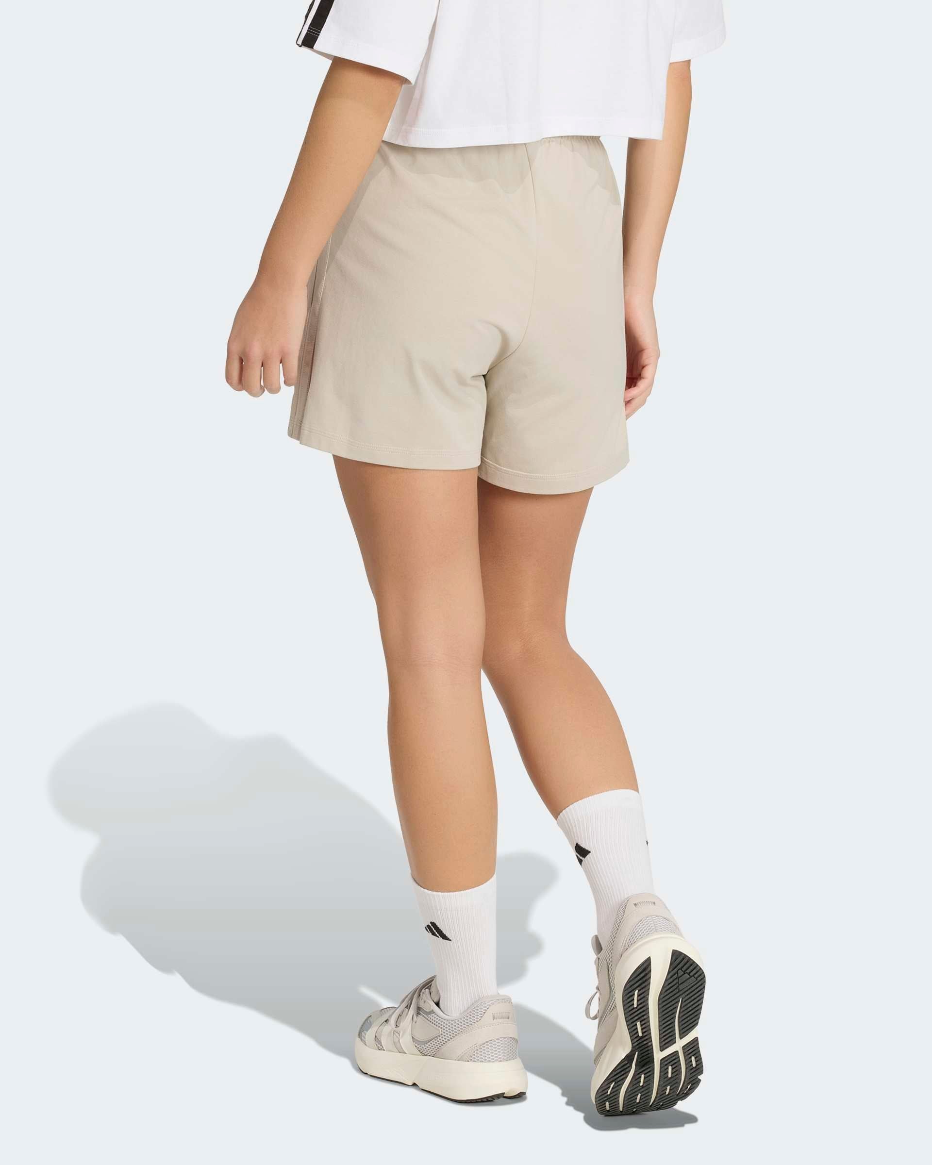 Calções Mulher Adidas Essentials 3S Bege Adidas