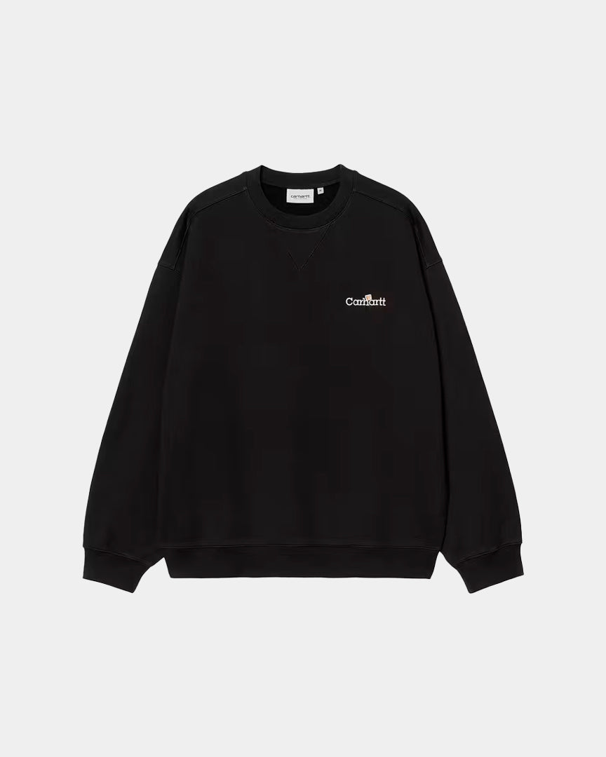 Camisola Carhartt Homem WIP Label Cardada Preta