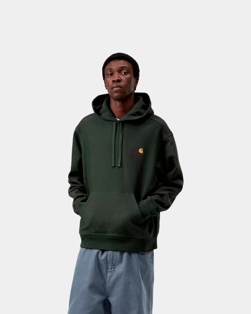 Camisola Homem Carhartt WIP American Script Verde Escuro Carhartt