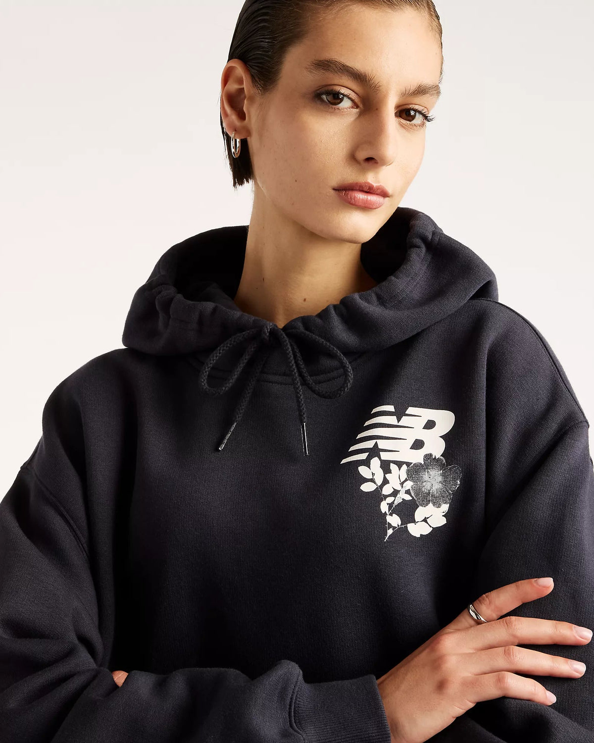 Camisola Mulher New Balance Pressed Flowers Marinho New Balance