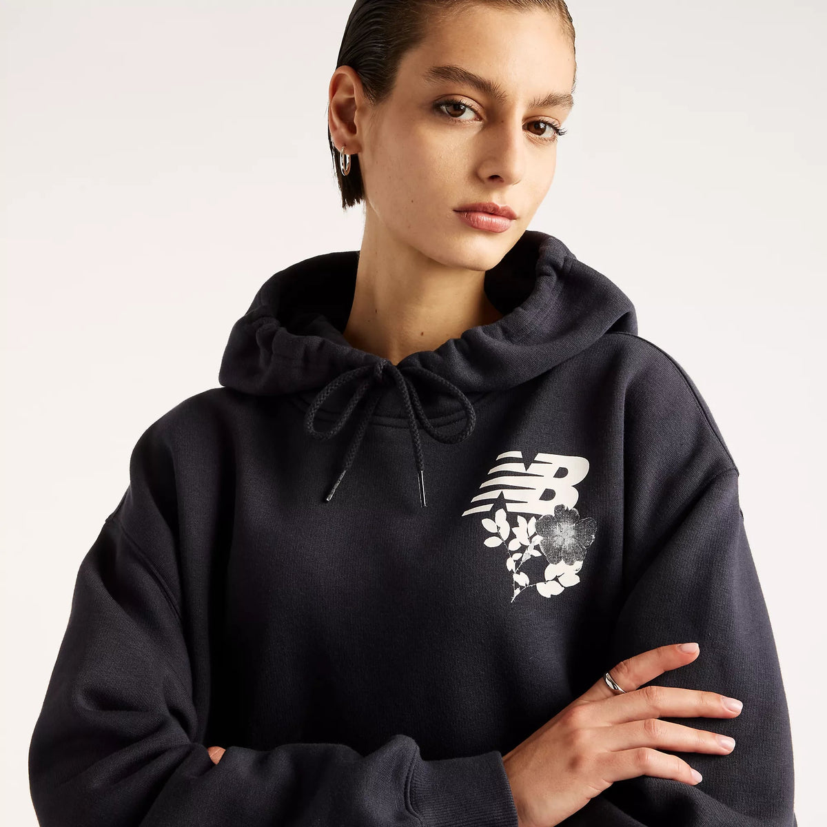 Camisola Mulher New Balance Pressed Flowers Marinho New Balance
