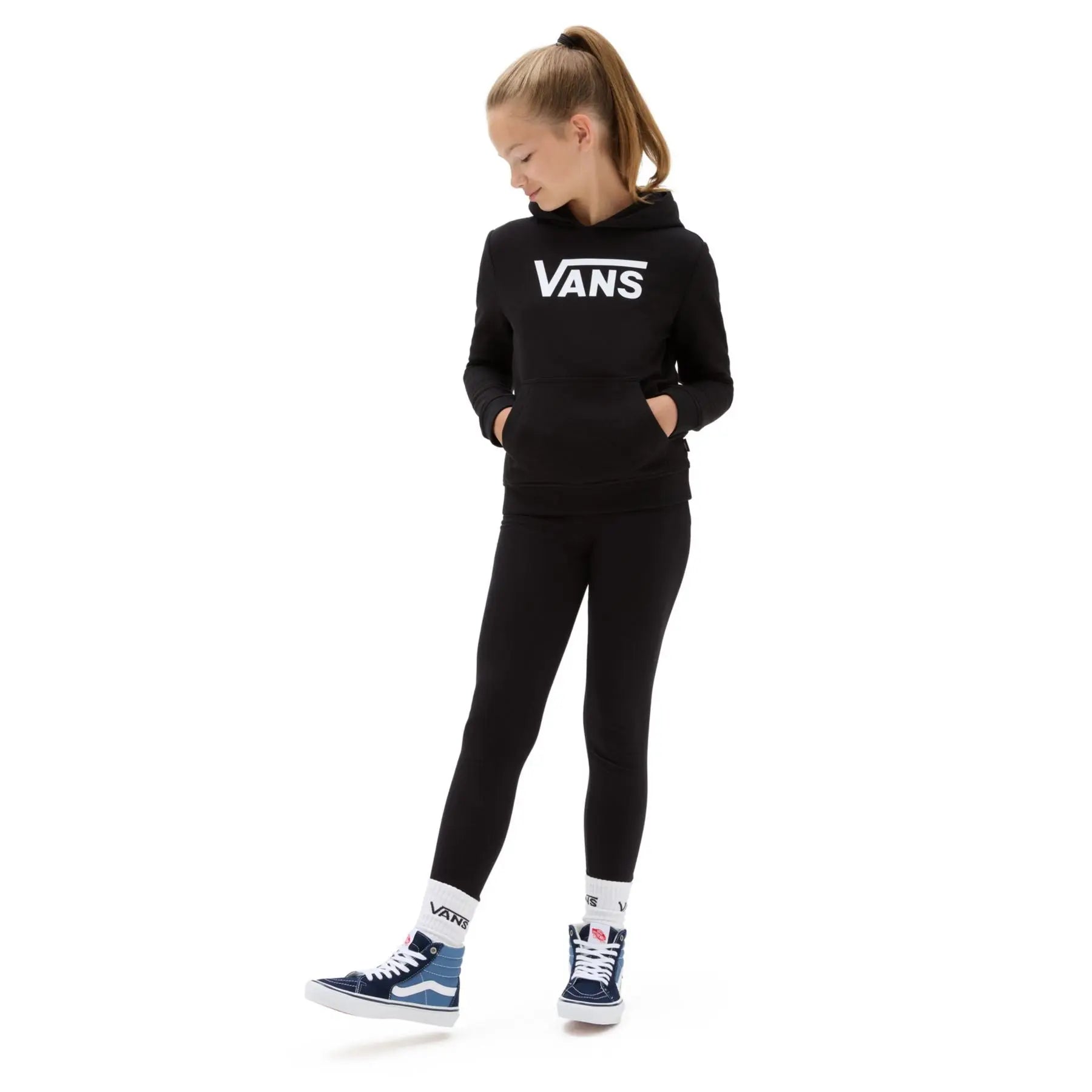 Camisola Vans Flying V Cardada J Preta