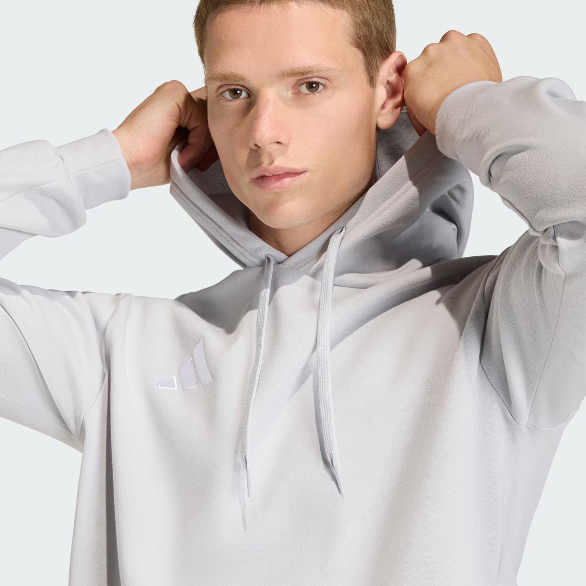 Camisola com Capuz de Homem Cardada Adidas Ent26 Cinza Adidas