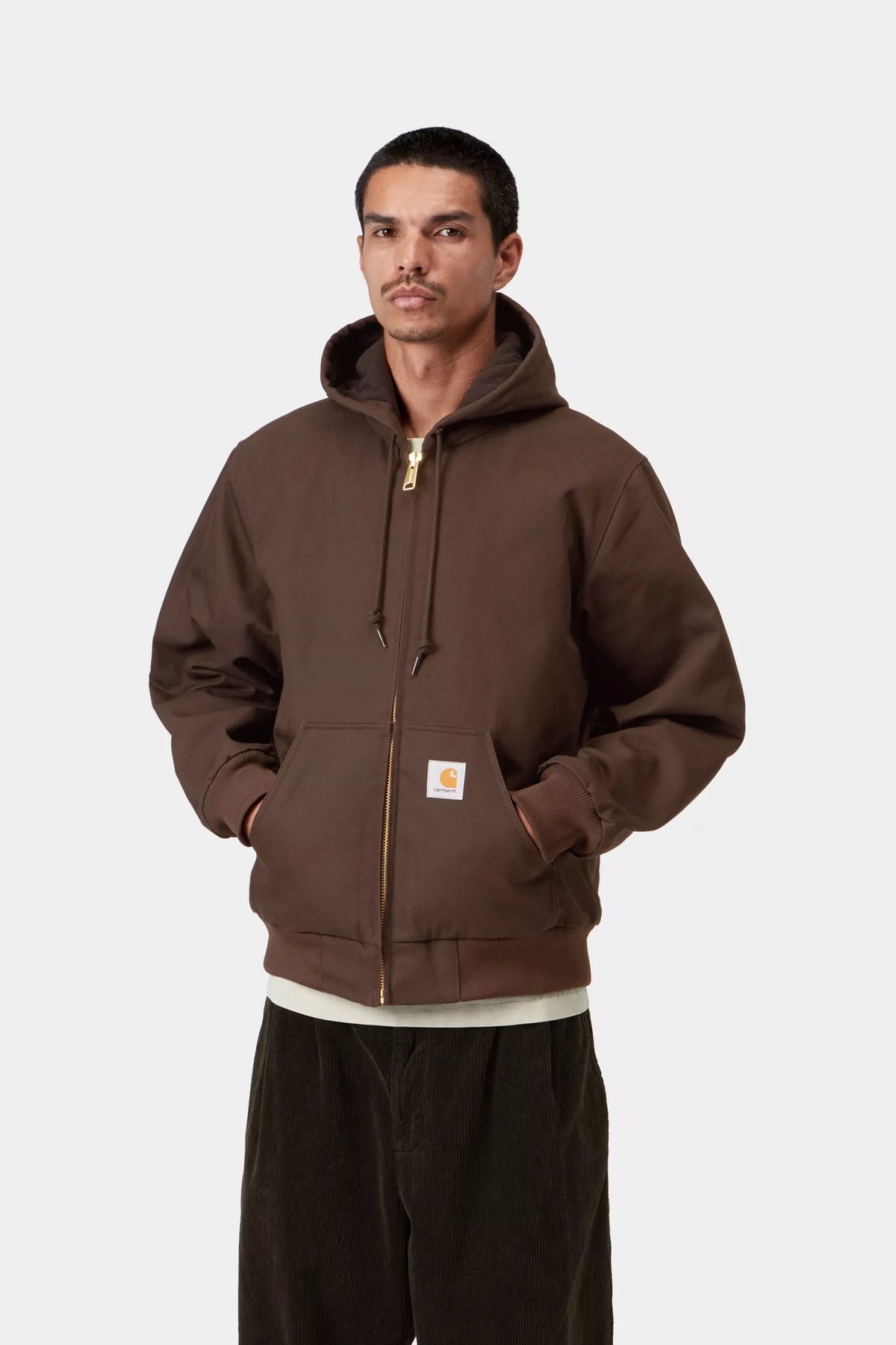 Casaco Homem Carhartt WIP Active Castanho Carhartt