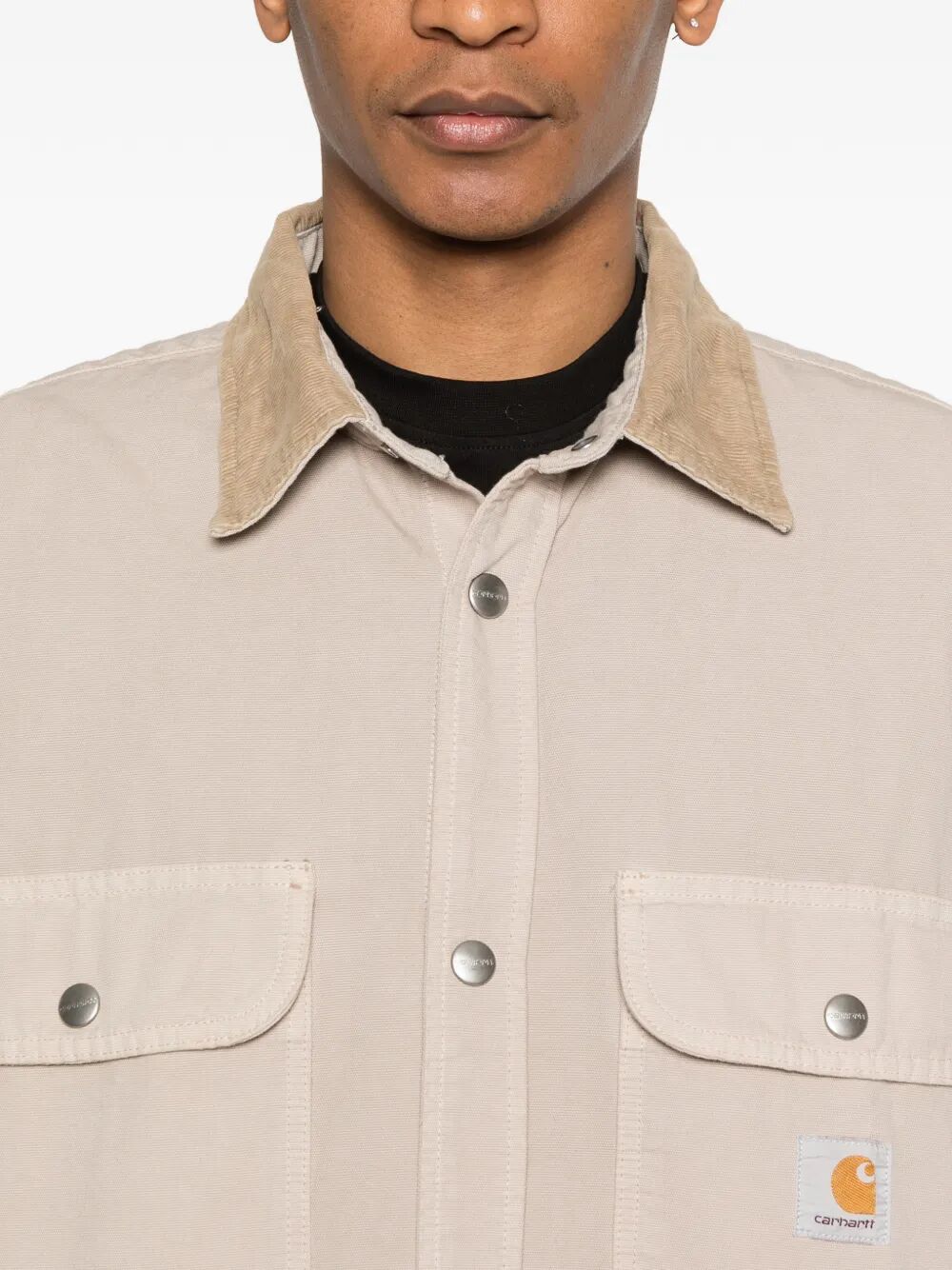 Casaco Homem Carhartt WIP Prescott Shirt Bege Carhartt