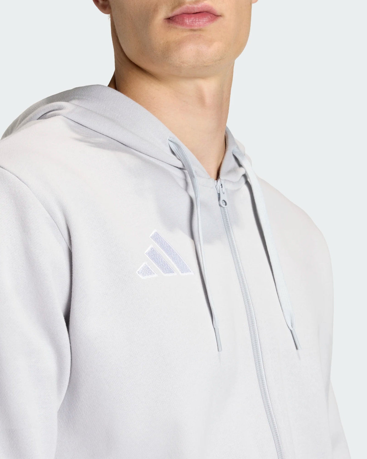 Casaco com Capuz Homem Adidas Entrada26 Cinza Adidas