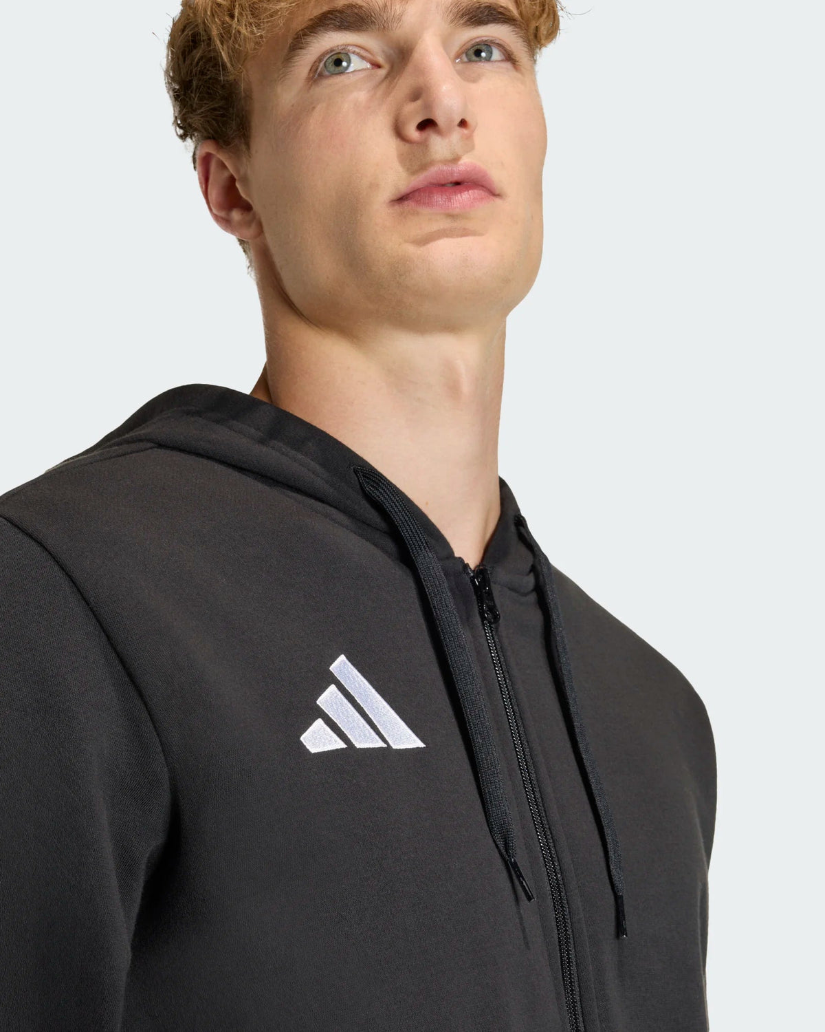 Casaco com Capuz Homem Adidas Entrada26 Preto Adidas
