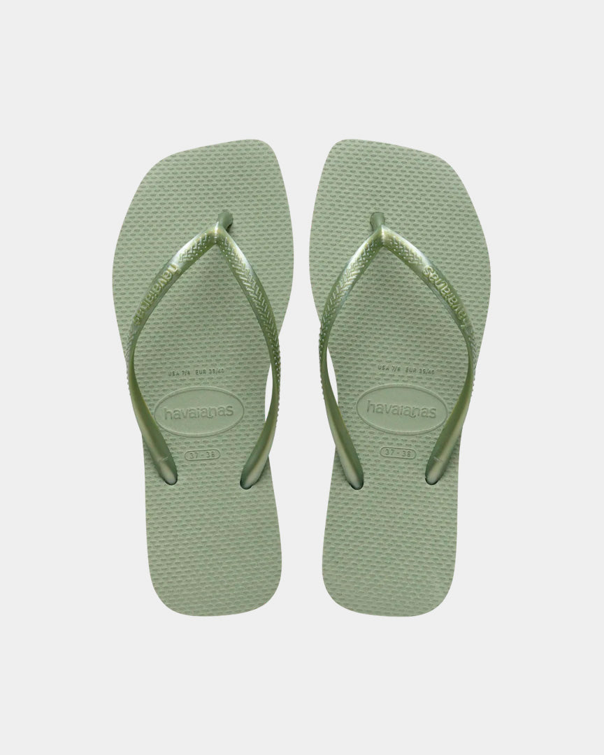 Chinelos Mulher Havaianas Slim Square Verde Havaianas