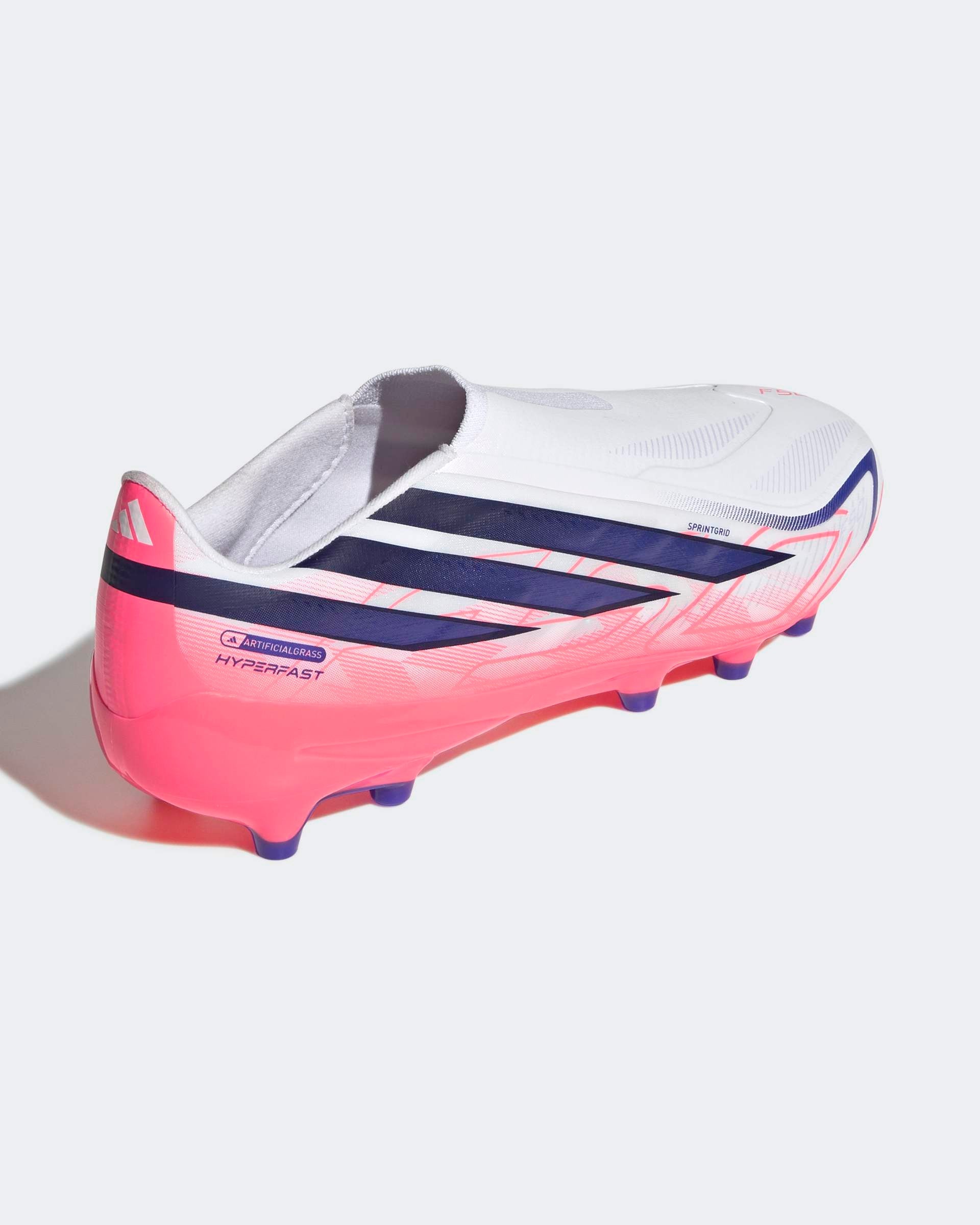 Chuteiras Adidas F50 Hyperfast League LL AG Branca/Rosa Adidas