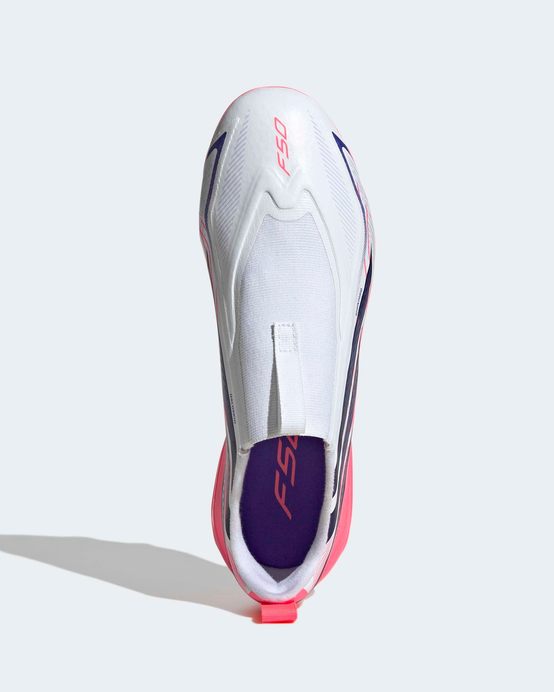 Chuteiras Adidas F50 Hyperfast League LL FG Branca/Rosa Adidas